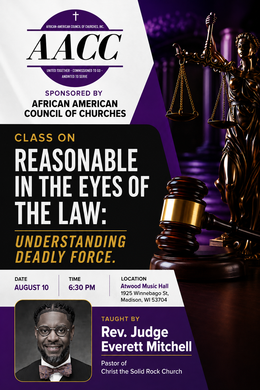 AACC Class on Reasonable In the Eyes of the Law: Understanding Deadly Force