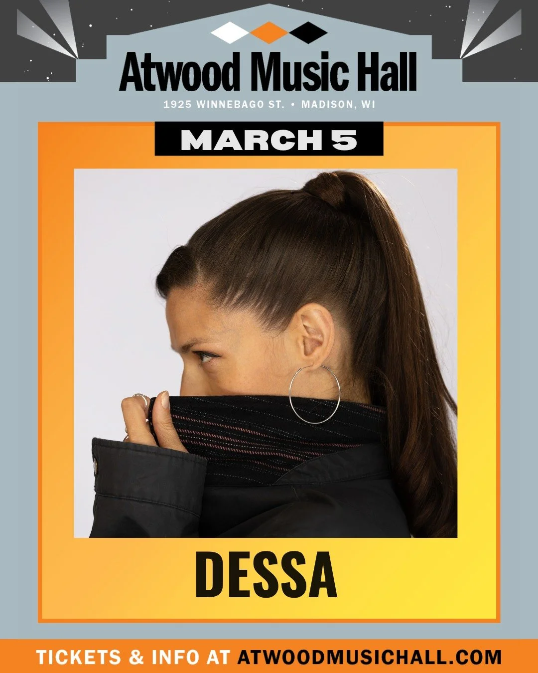 JUST ANNOUNCED: Dessa > March 5

Spanning genres and disciplines, Dessa&rsquo;s style is defined by wit, tenderness, rigor, and candor.

As a musician, she&rsquo;s co-composed for large choirs; crowdsurfed at rock clubs; recorded a live album with