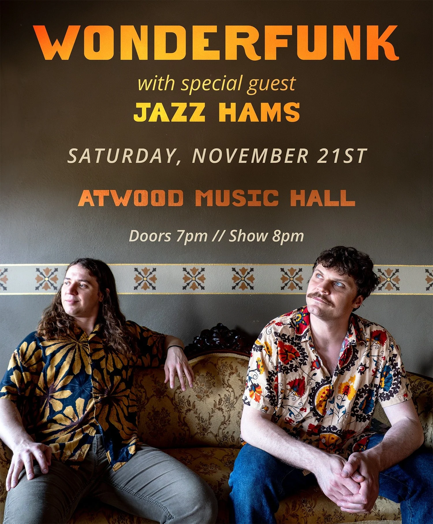 ON SALE NOW: Wonderfunk, Jazz Hams 📆 Nov 21

Wonderfunk features an all-star cast of Wisconsin musicians led by Ben Majeska (Armchair Boogie) and Trevor Northsoul. Both musicians specialize in collaboration, and this band allows them to feature rota