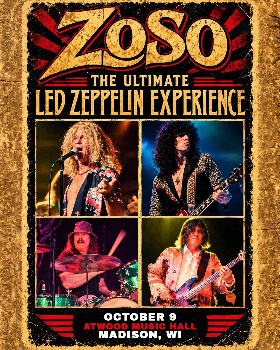 Zoso&rsquo;s live performances focus on the raw energy and intricate musicality of Led Zeppelin&rsquo;s best-known hits and deeper tracks, with a particular emphasis on recreating their live show experience. The band&rsquo;s commitment to authenticit