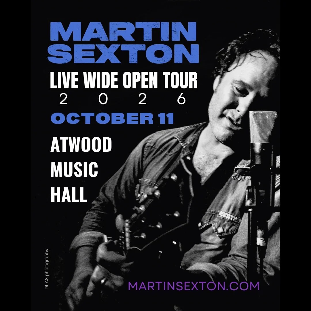 October 11 - Martin Sexton tours in support the 25th anniversary of Live Wide Open - the critically-acclaimed double vinyl live album. The show will include these fan-favorites as well as some new material and surprise covers.

Get your VIP tickets f
