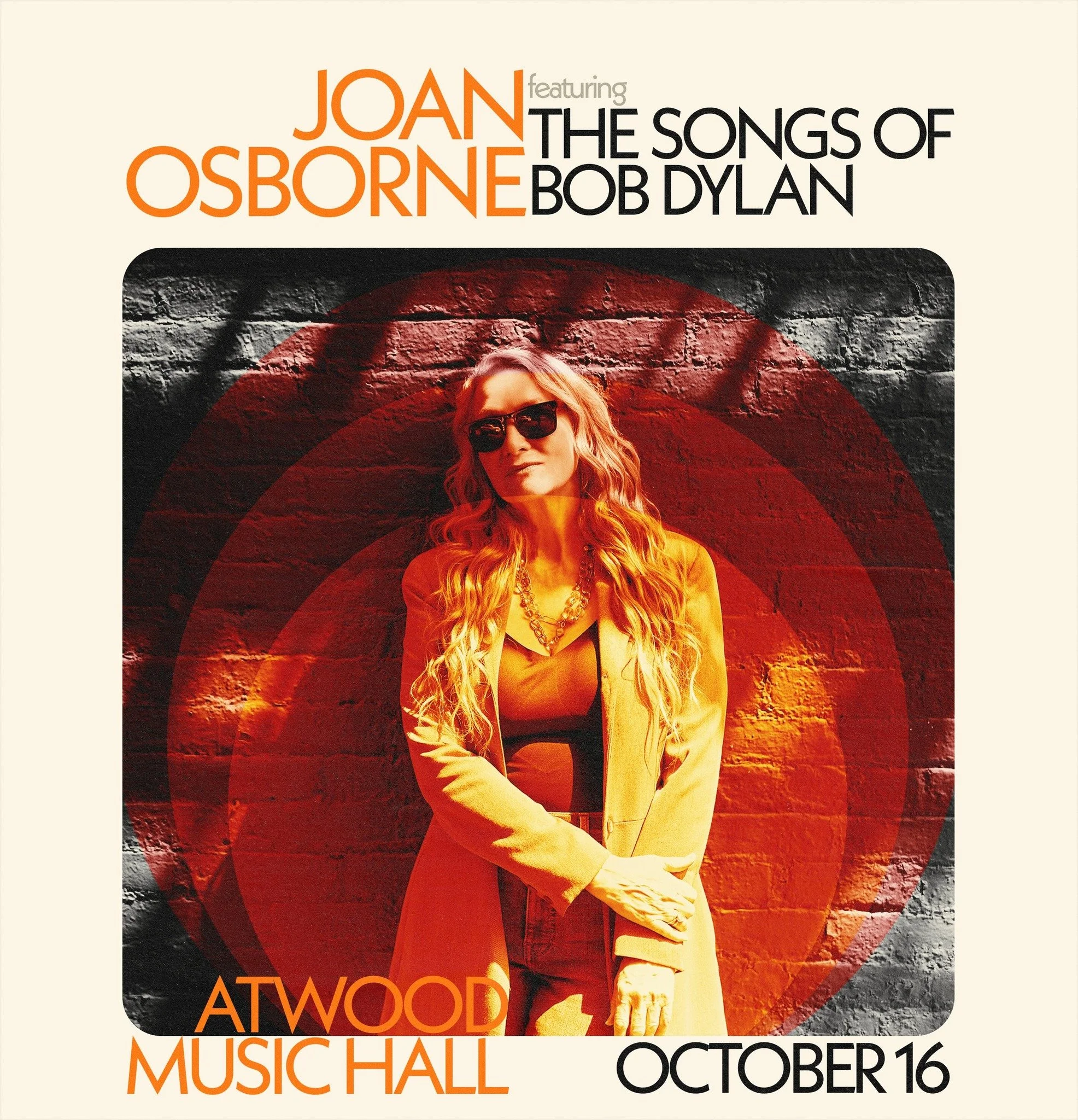 Don't miss Joan Osborne Sings the Songs of Bob Dylan coming to Madison!
October 16
Atwood Music Hall