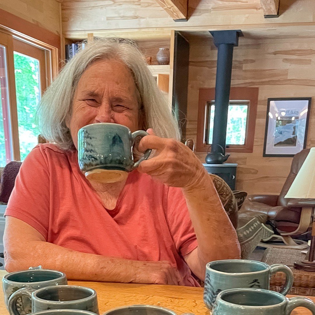 Jeannie Teisberg, a founding member, created mugs to thank each fellow founding board member of the Friends of the Madeline Island Museum and challenged them to find the &ldquo;chewed-off-by-beaver&rdquo; artifact in the Museum that is featured on th