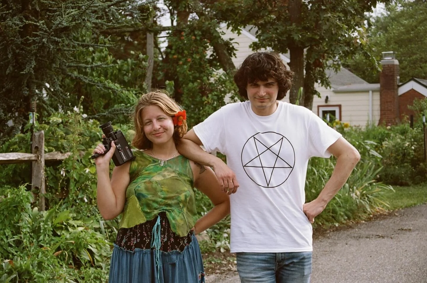 Sarah and frequent collaborator, musican and composer Edward Rojas