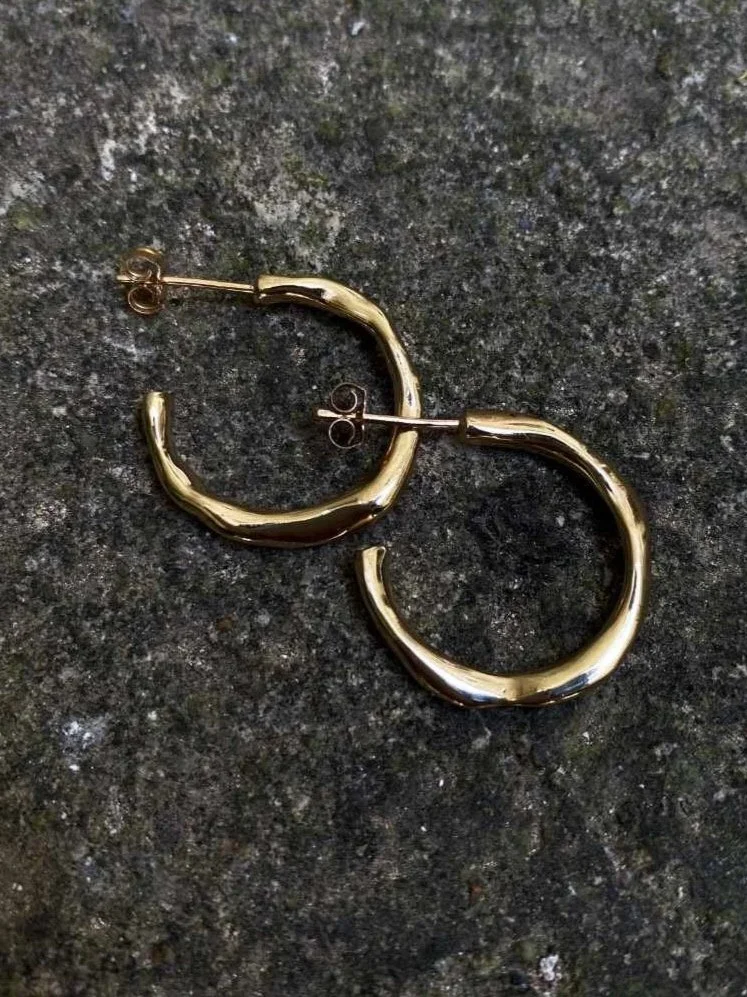 Earrings Wabi Sabi Midi - Gold