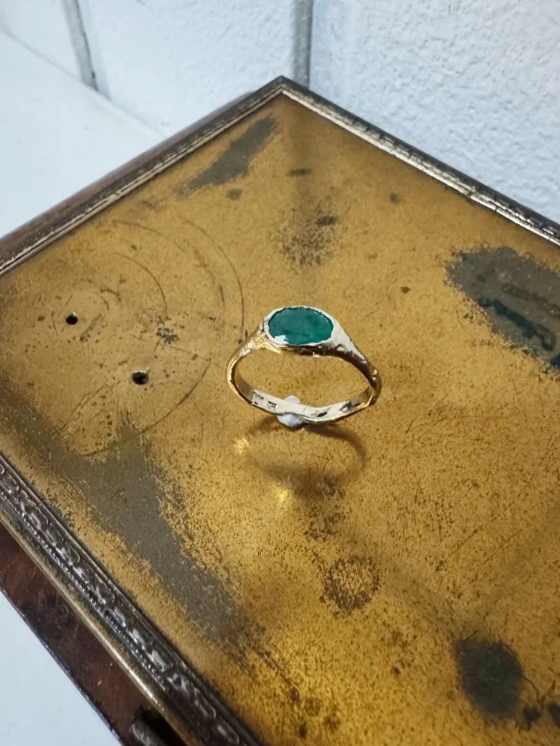 Sustainable handmade gold ring by Nika Klinec Jewellery