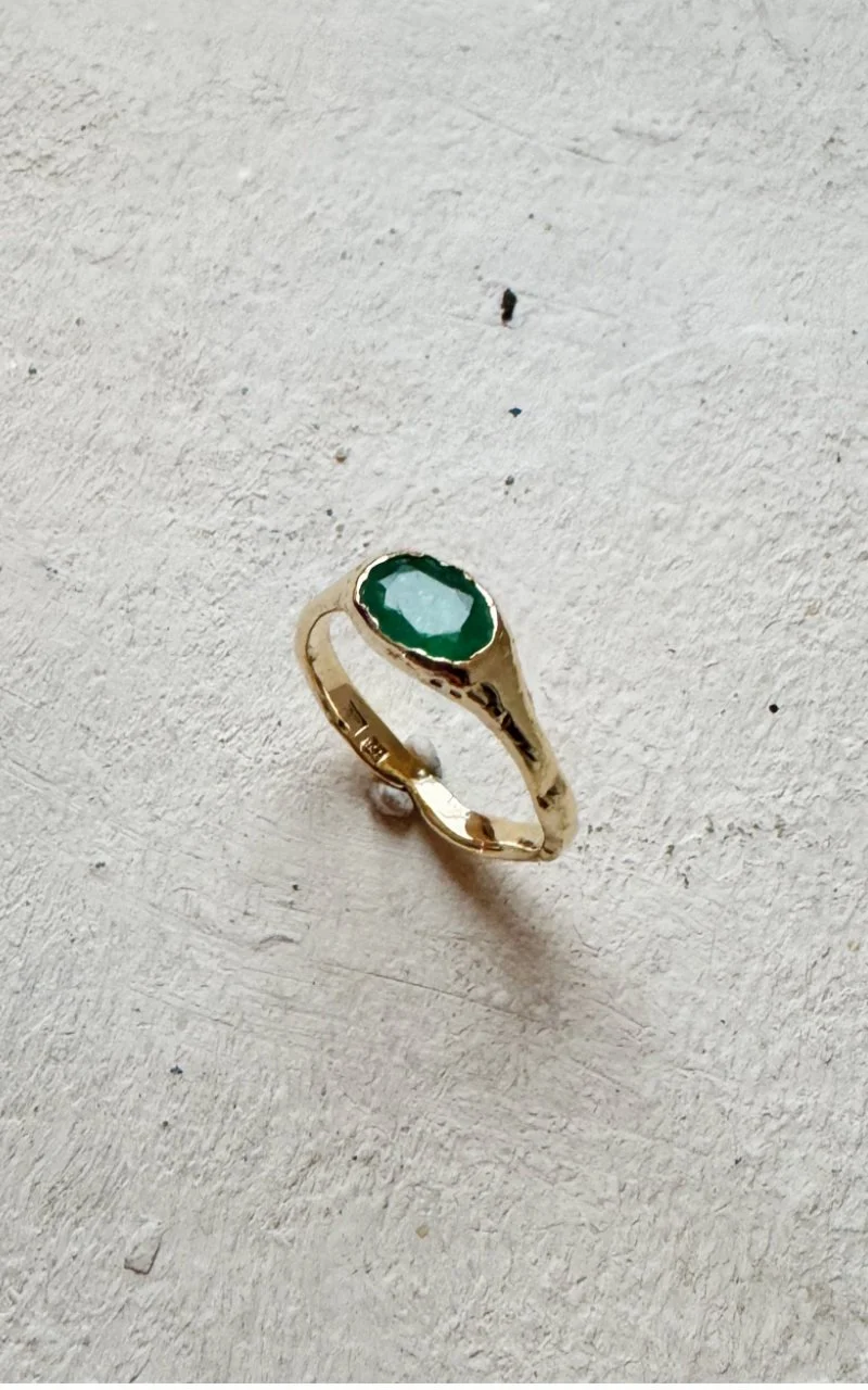 Ring Wabi Sabi Emerald