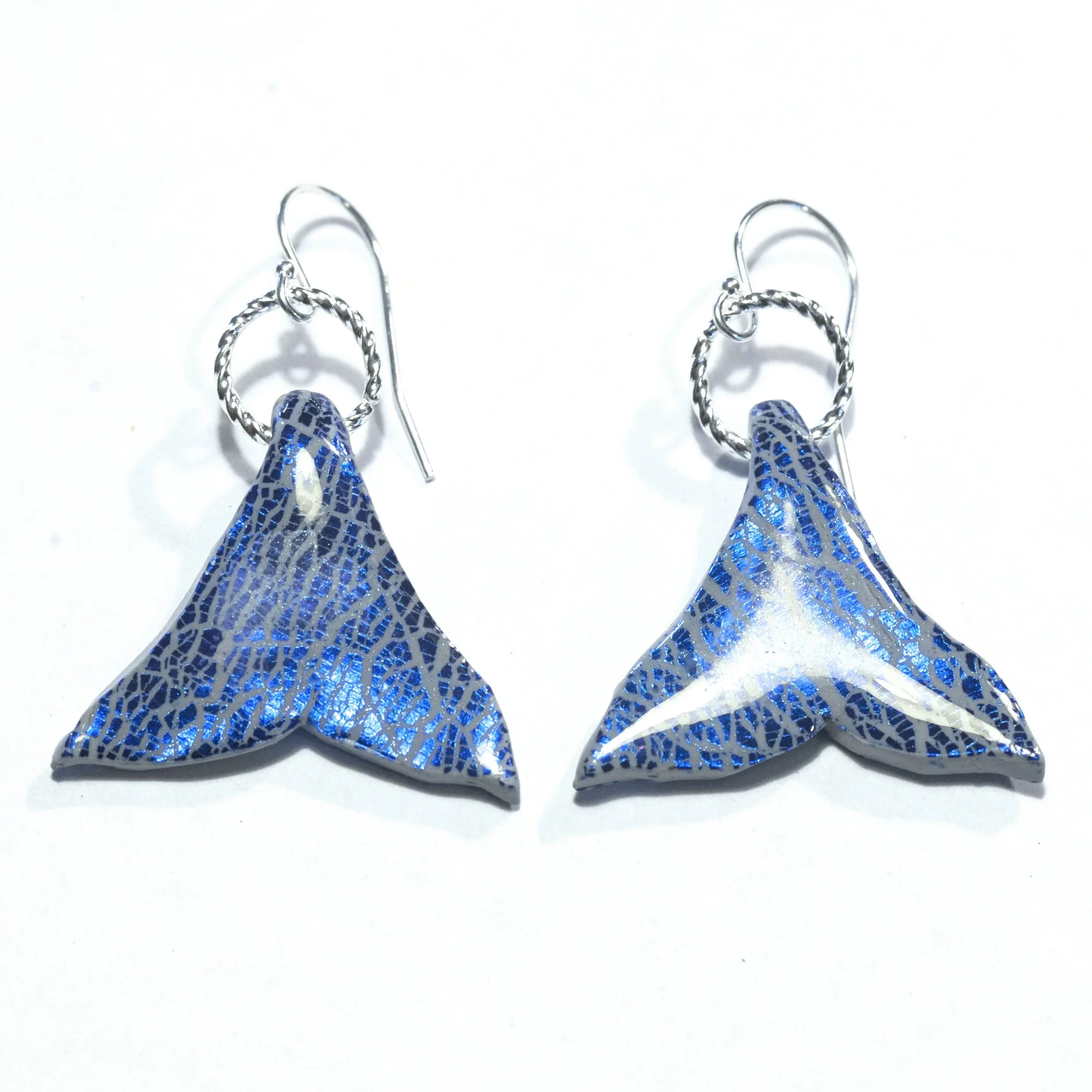 Whale Tail Earrings VI - $29