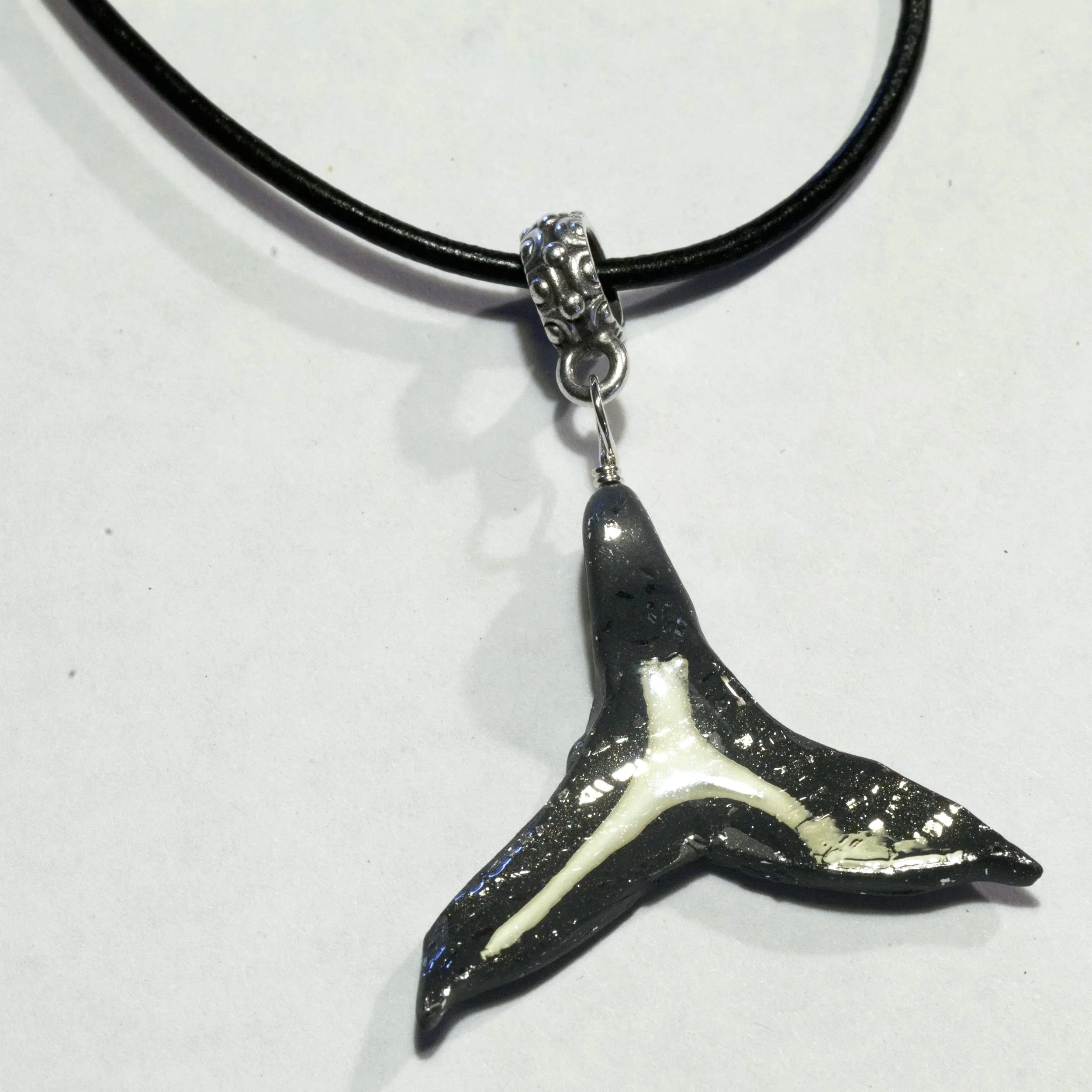 Whale Tail Necklace III (18 and 1/4") - $36