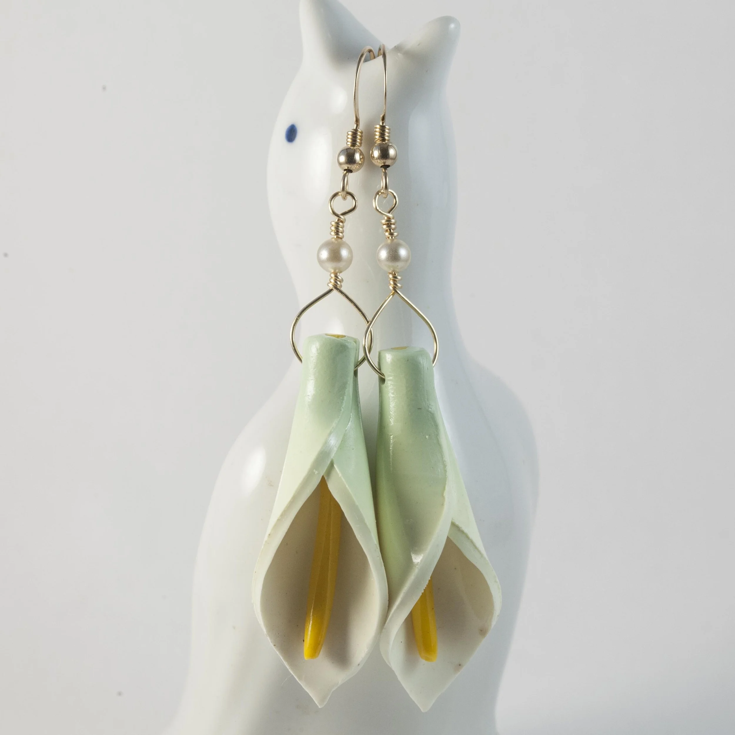 Calla Lily Earrings XIII - $29
