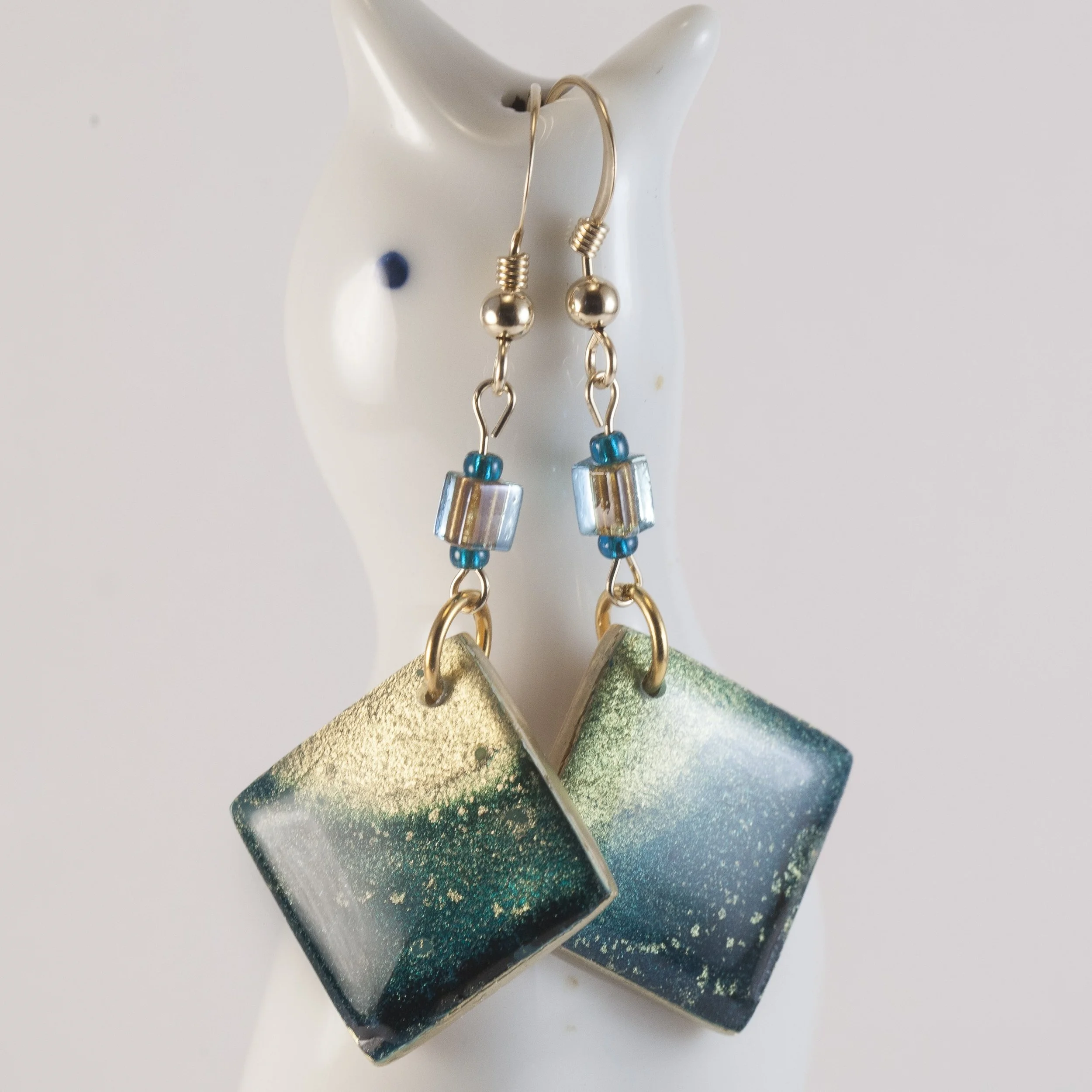 Aurora Jade Earrings I - $28