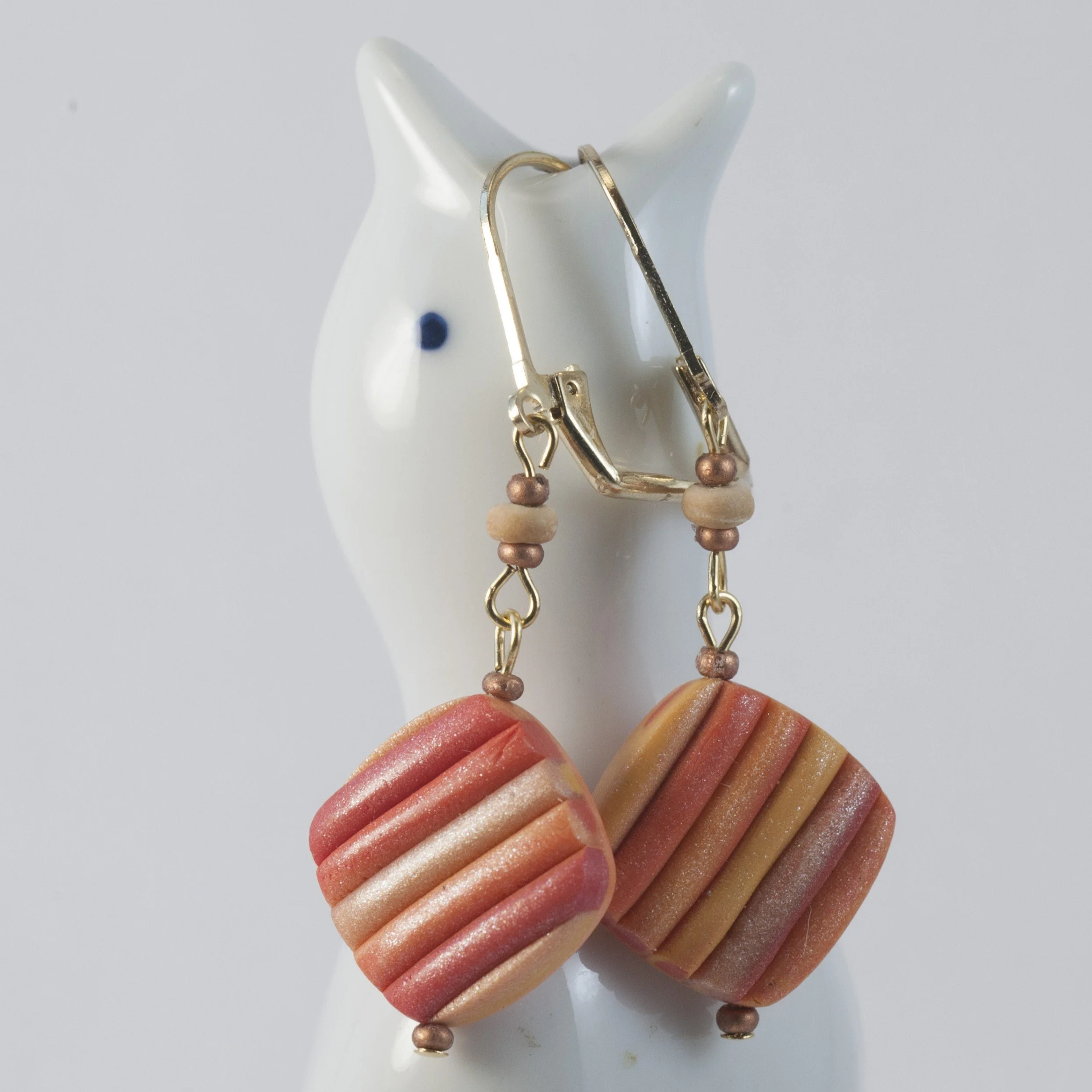 Tequila Sunrise Earrings V - $29