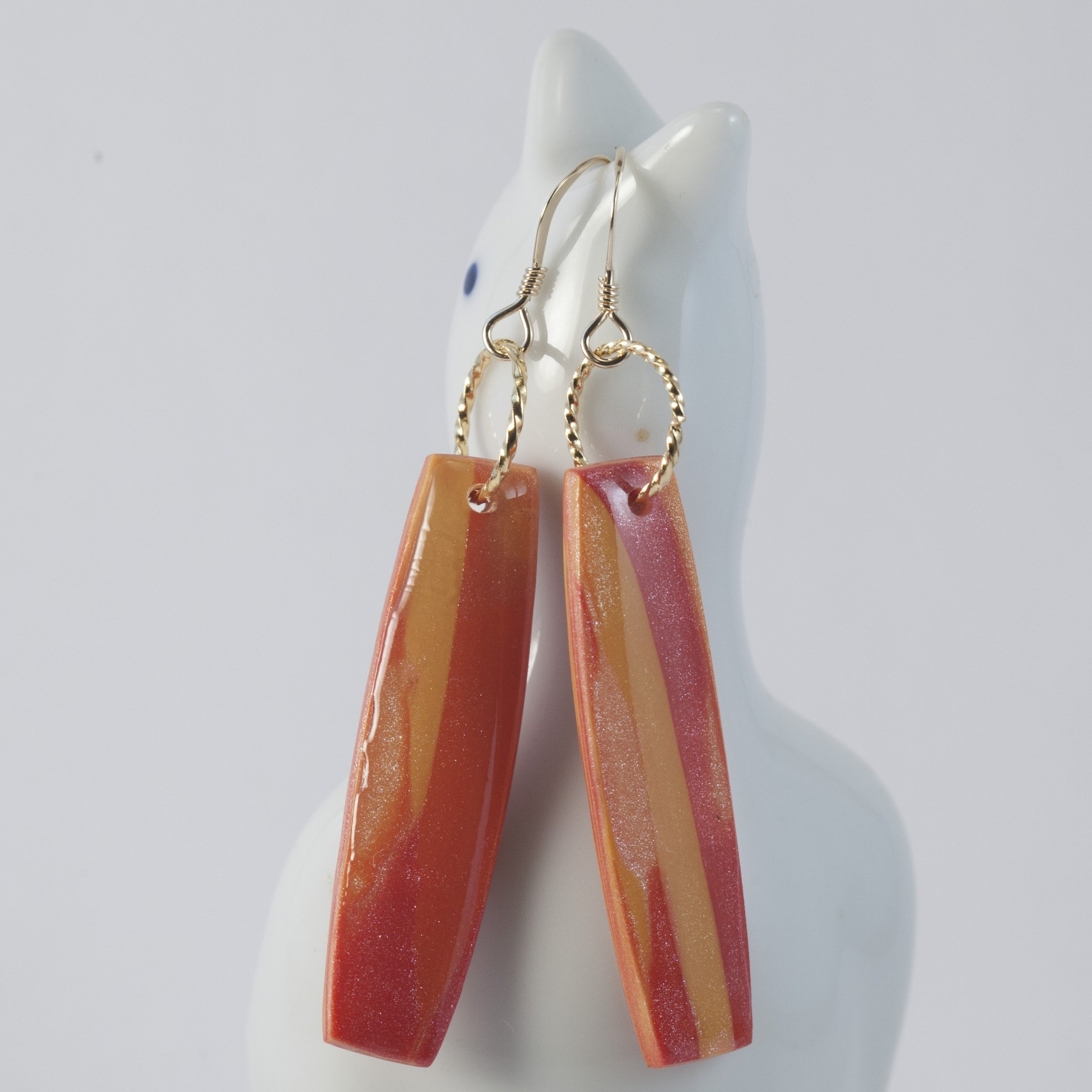 Tequila Sunrise Earrings XIII  (SOLD)