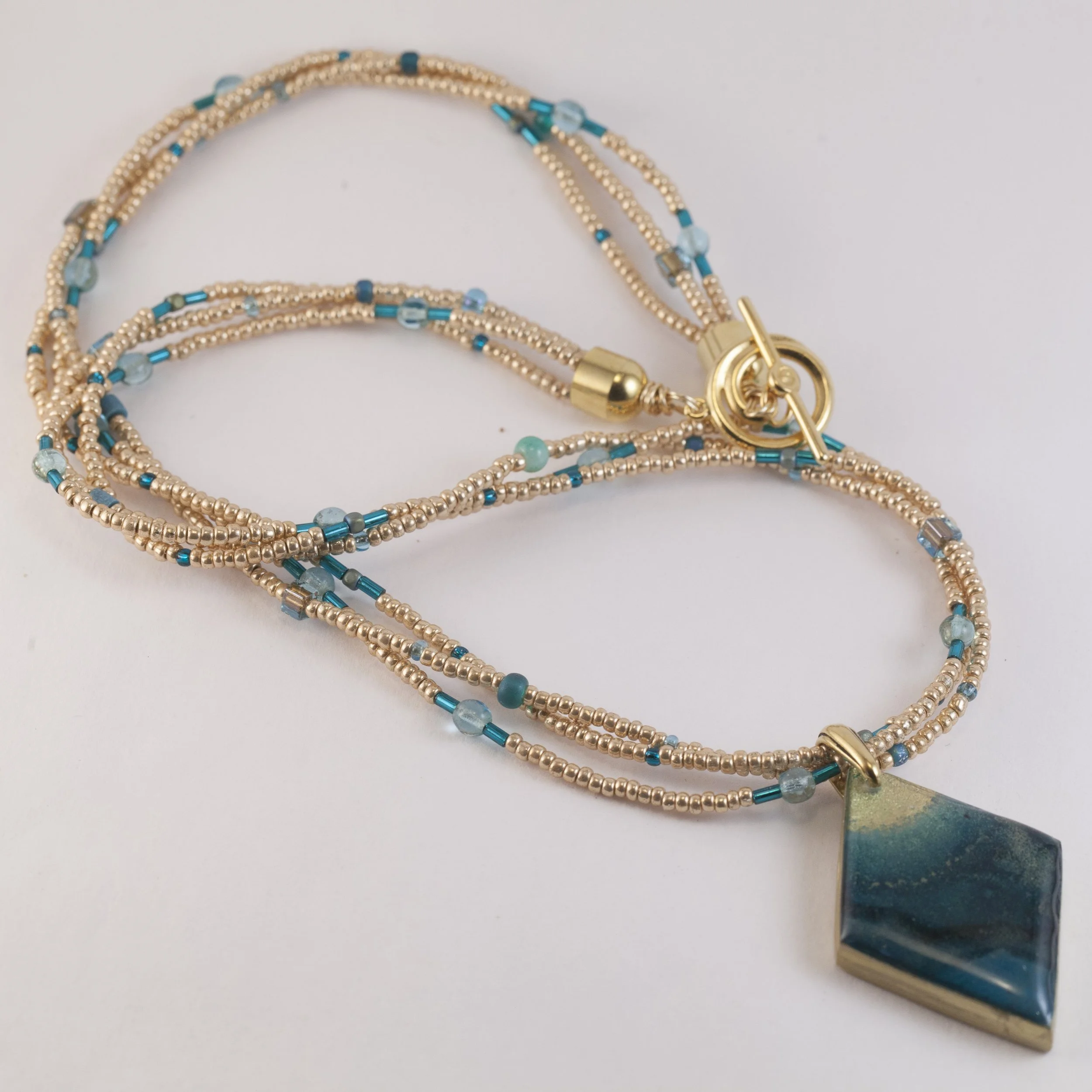 Aurora Jade Necklace (21.5") - $70
