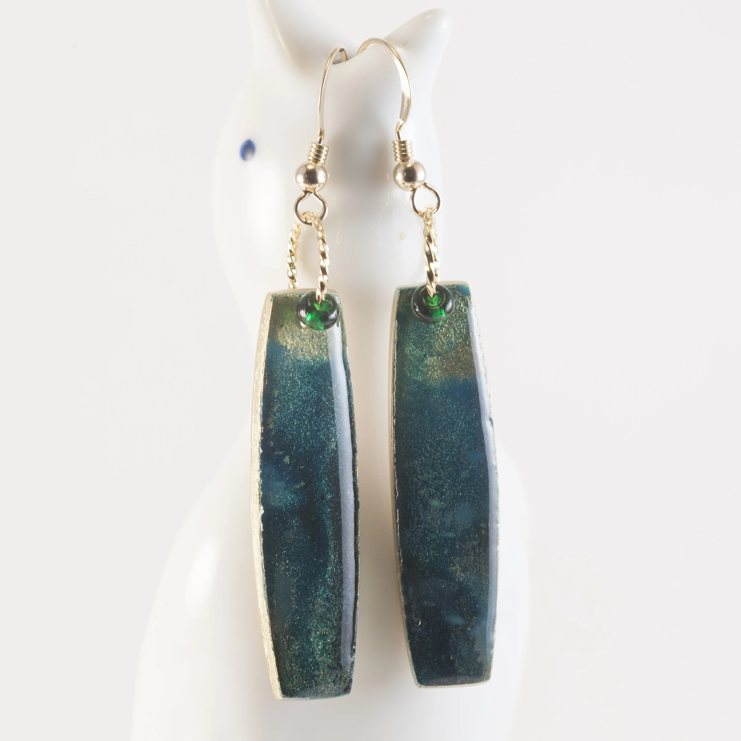 Aurora Jade Earrings II - $28