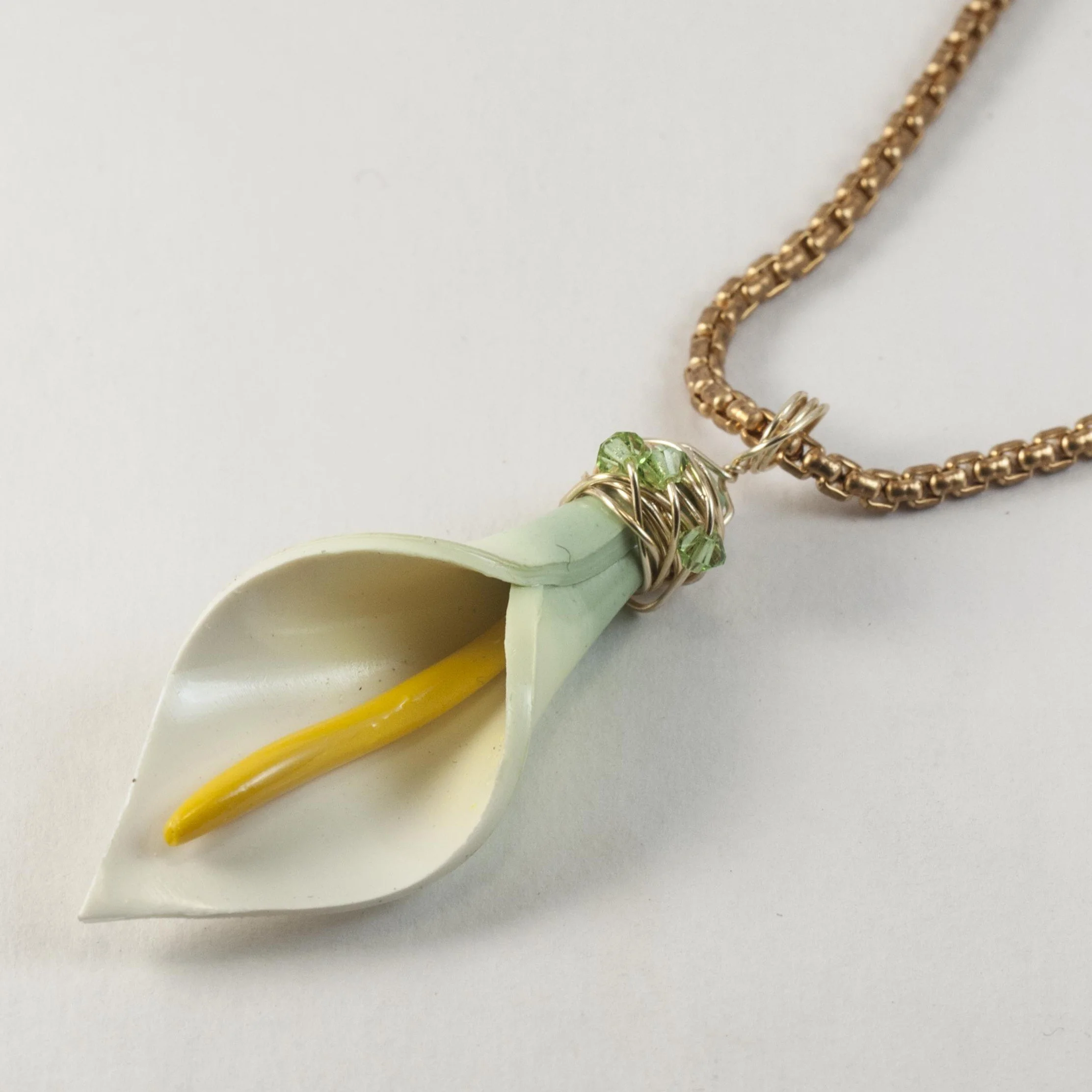 Calla Lily Necklace IV - $39