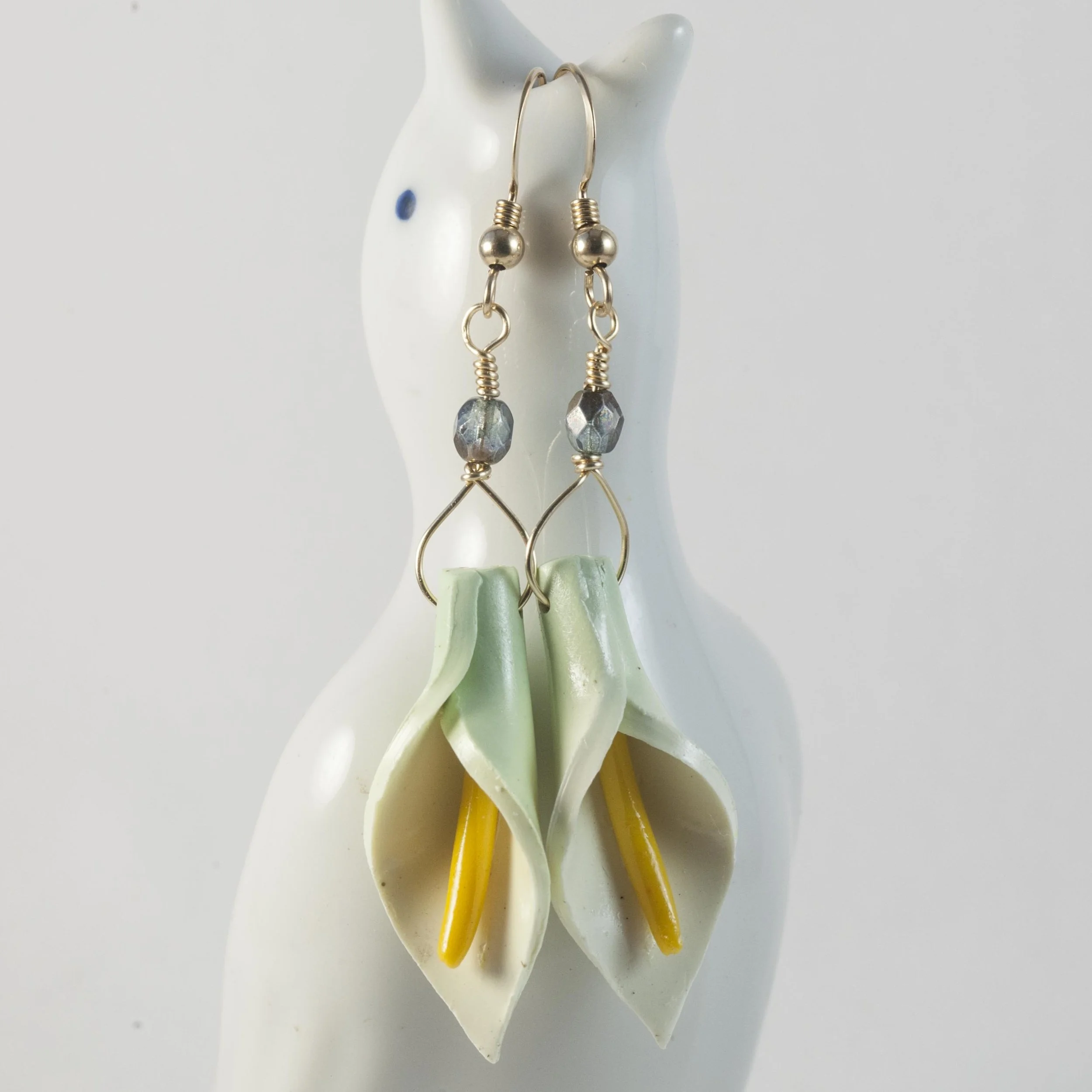 Calla Lily Earrings V (minis) - $29