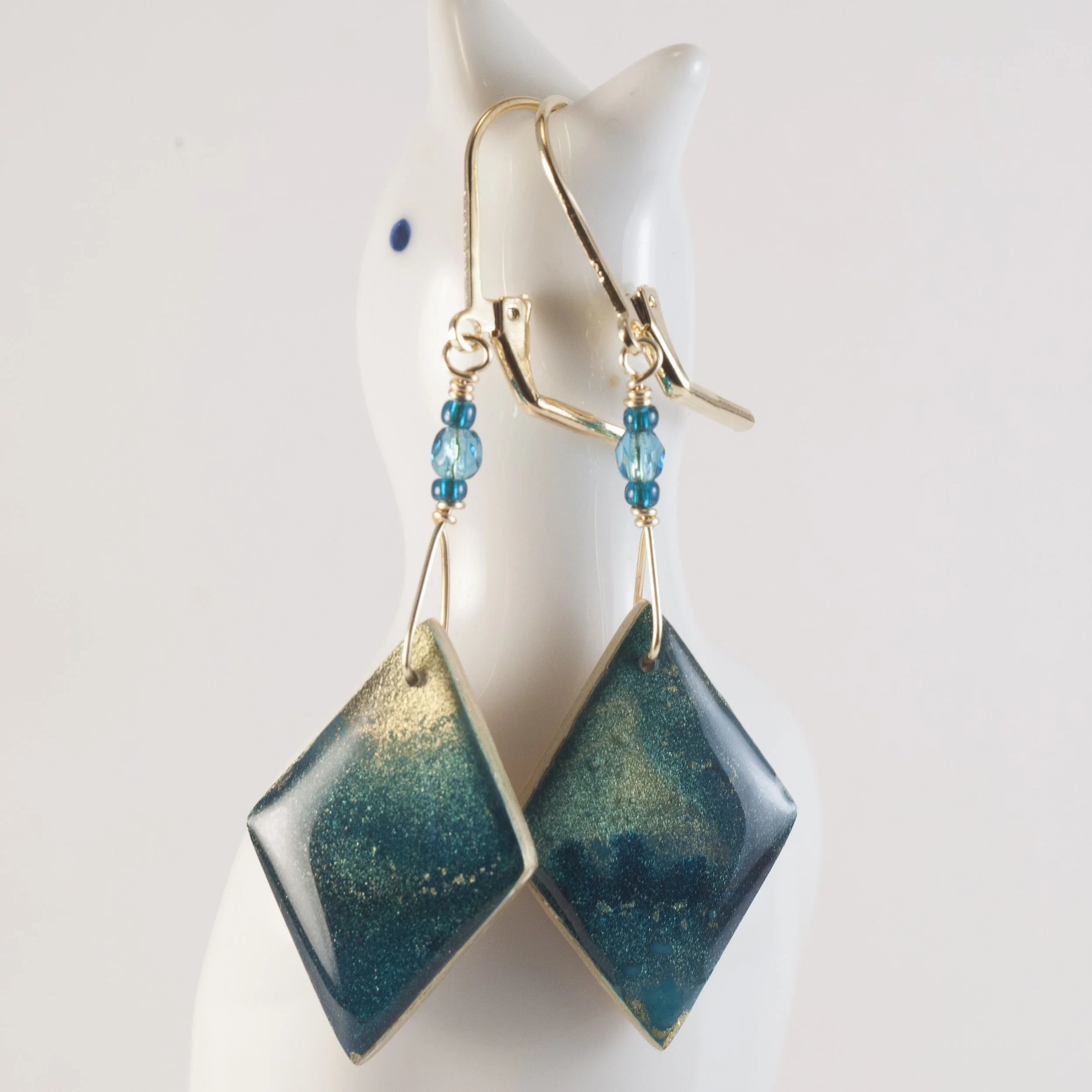 Aurora Jade Earrings V  (SOLD)