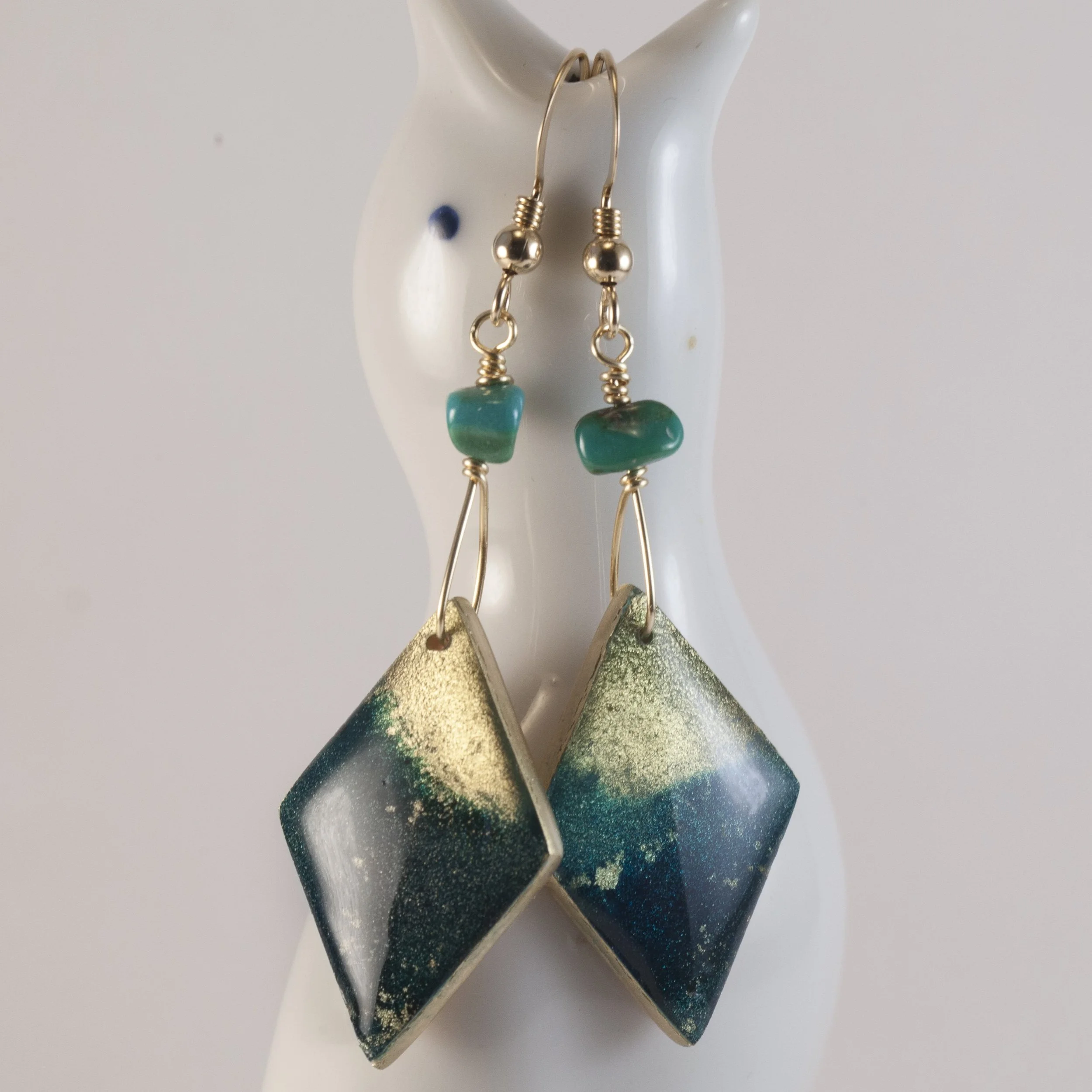 Aurora Jade Earrings III - $28