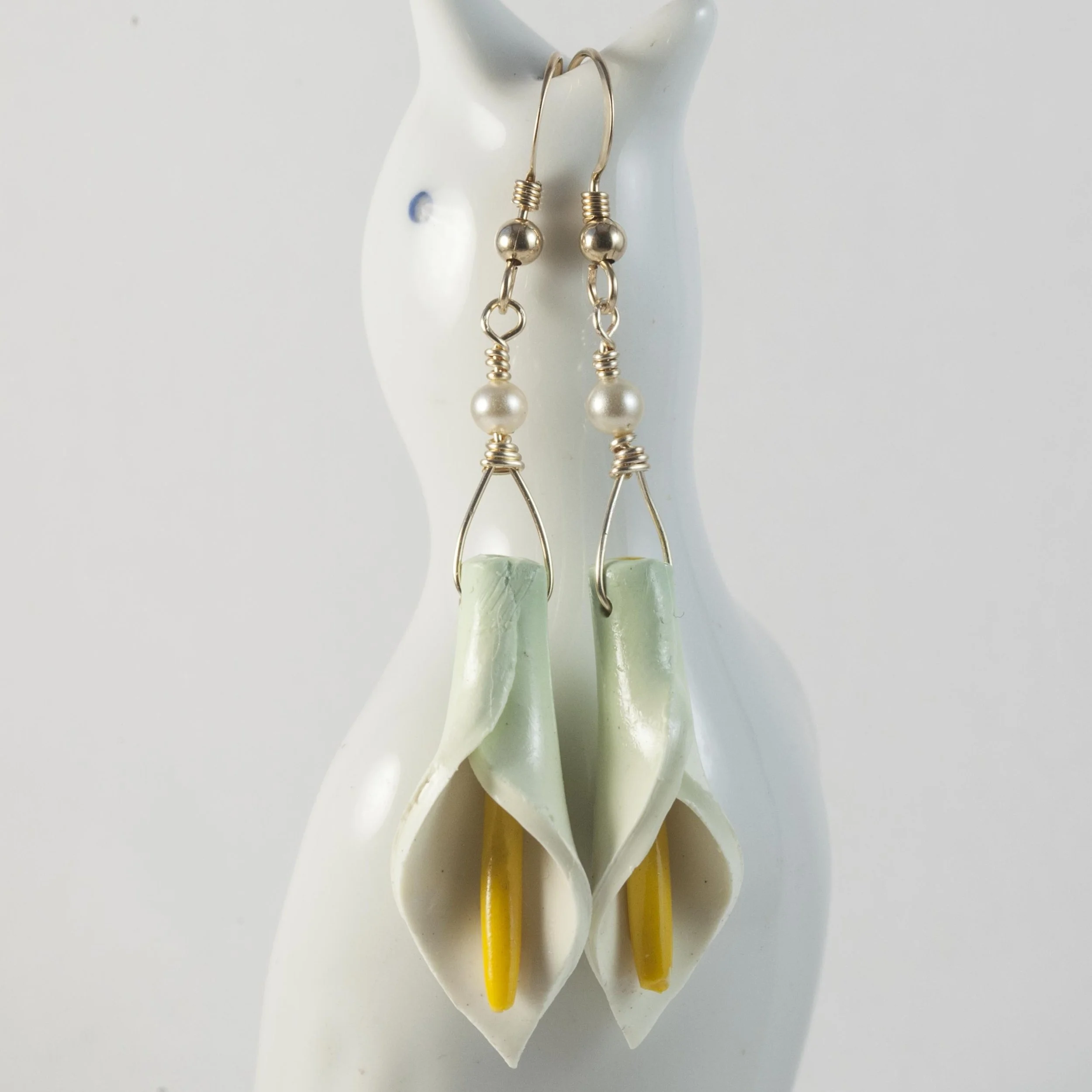 Calla Lily Earrings VI (minis) - $29