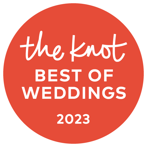 “Best of Weddings 2023” award badge from The Knot.