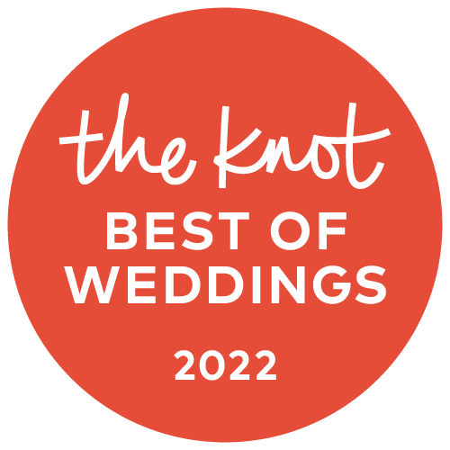 “Best of Weddings 2022” award badge from The Knot.