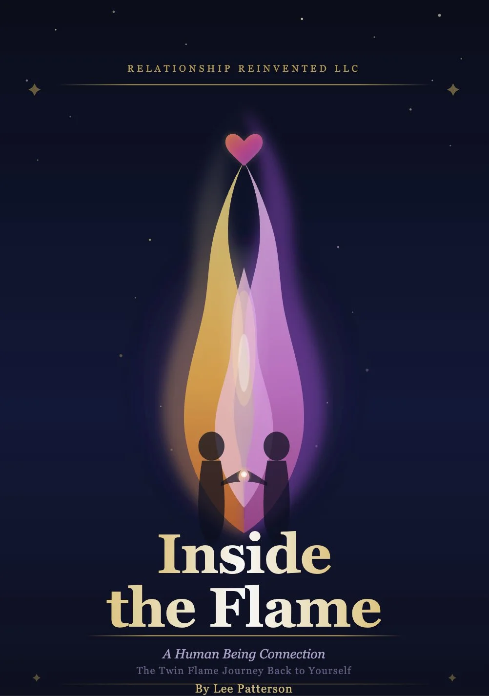 Inside the Flame twin flame separation and emotional healing guide book cover