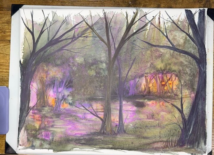 Getting ready for the Mothers Day Art Fair with @babacoolyvette Babacool Arts & Friends by getting these #watercolorartwork sealed using a cold wax :)
Join us May 10th in Bolton!
#localart #localartists #watercolorpainting #watercolorlandscape