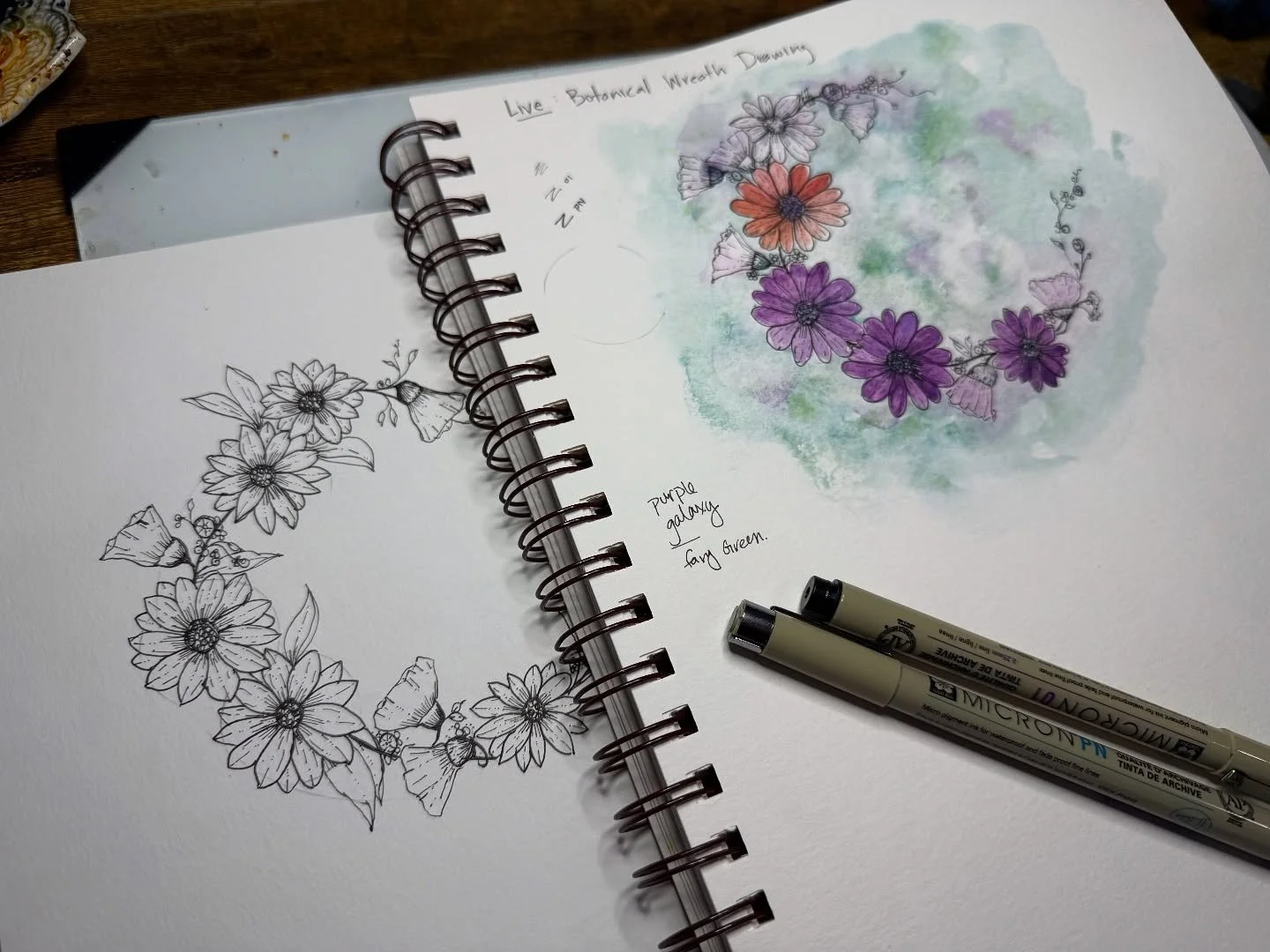 Grateful for time to slow down, learn new things, get inspired, and create both on paper and digitally :) at Day 2 of the @summercreativeretreat #summercreativeretreat2025
#watercolorandink #watercolorist #watercolordigital
