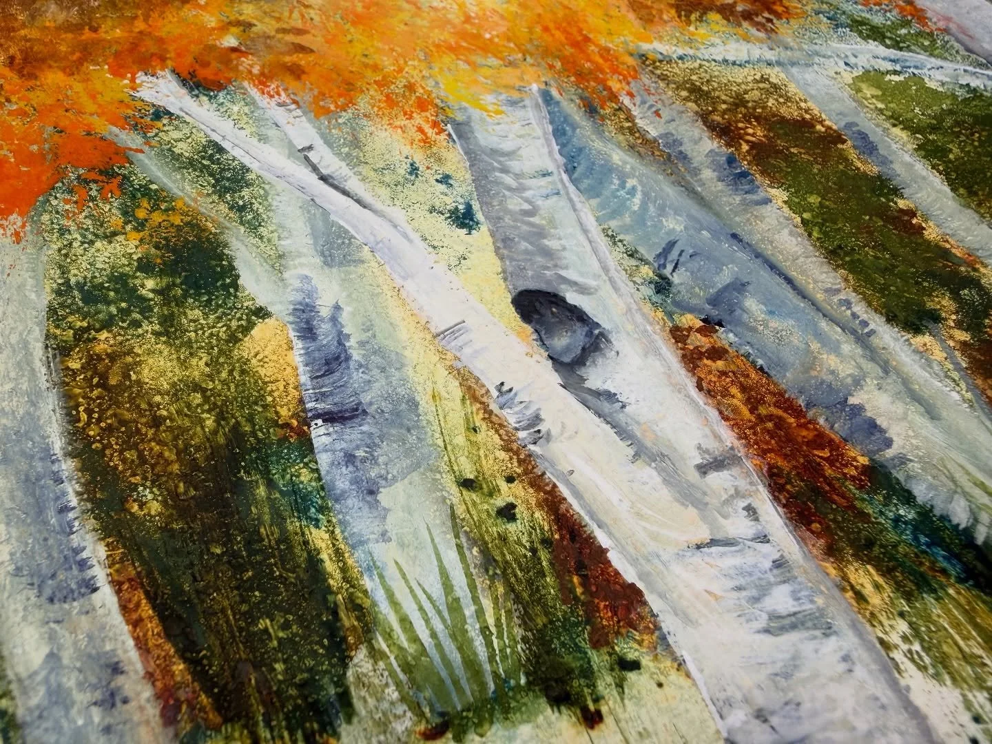 Fall often feels like a cacophony of colors&hellip; Beautiful Rich tones&hellip; swirling leaves&hellip; It really is a magical and inspiring season 🥰🍂. Just finishing up some work in progress today. :) #watercolor #watercolorartist #watercolorartw