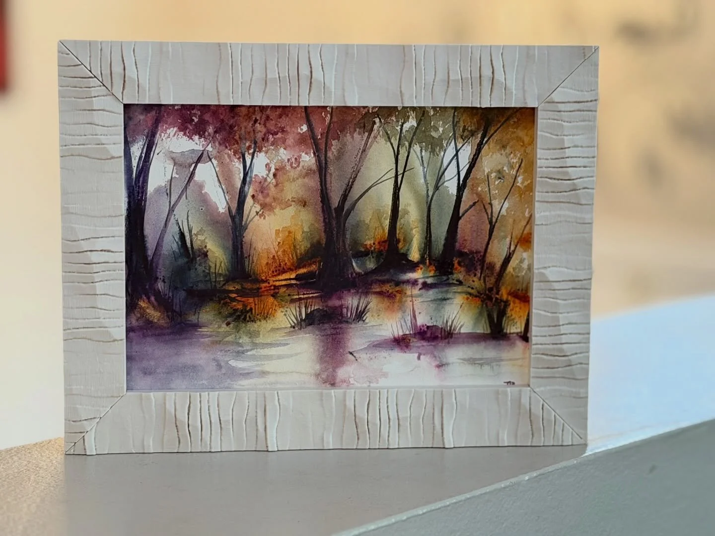 So excited!! I can now create custom sized and styled frames to match my #watercolorartwork . Frames have been a challenge as I&rsquo;ve enjoyed creating on papers and surfaces that are not a standard size.  Enjoying being able to have more artistic 