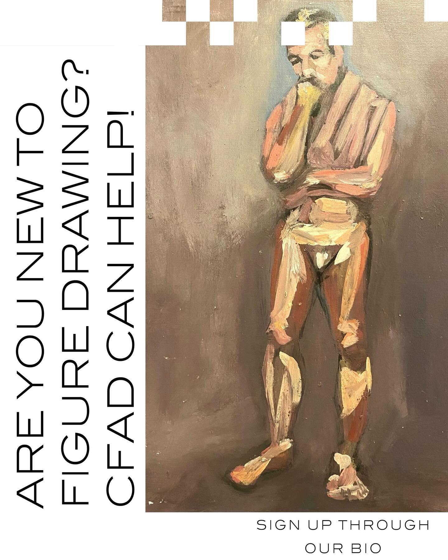 Are you new to figure drawing? Sign up for a class with CFAD! ✍️

CFAD offers personalized figure drawing lessons that focus on fitting your learning style and pace. Figure drawing can be intimidating and a lot to take on, and CFAD aims to help break