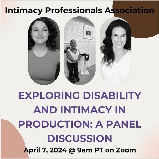 It has been one of the biggest honors of my career to partner with @intimacycoordination and @rjintimacy to challenge the historical discourse on disability and intimacy. And we aren't stopping yet!

If you don't have tickets for Sunday's panel, plea