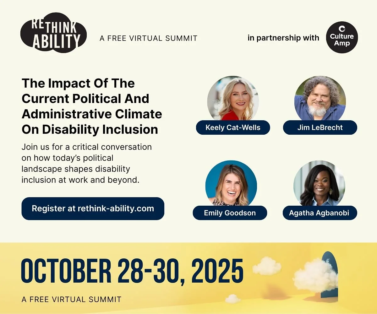 SO excited to be kicking off the #rethinkability conference on October 28th! I&rsquo;ll be moderating a panel of fellow experts and rockstars. I hope you will join us! 

#ndeam #disabilityawareness #disabilityinclusion