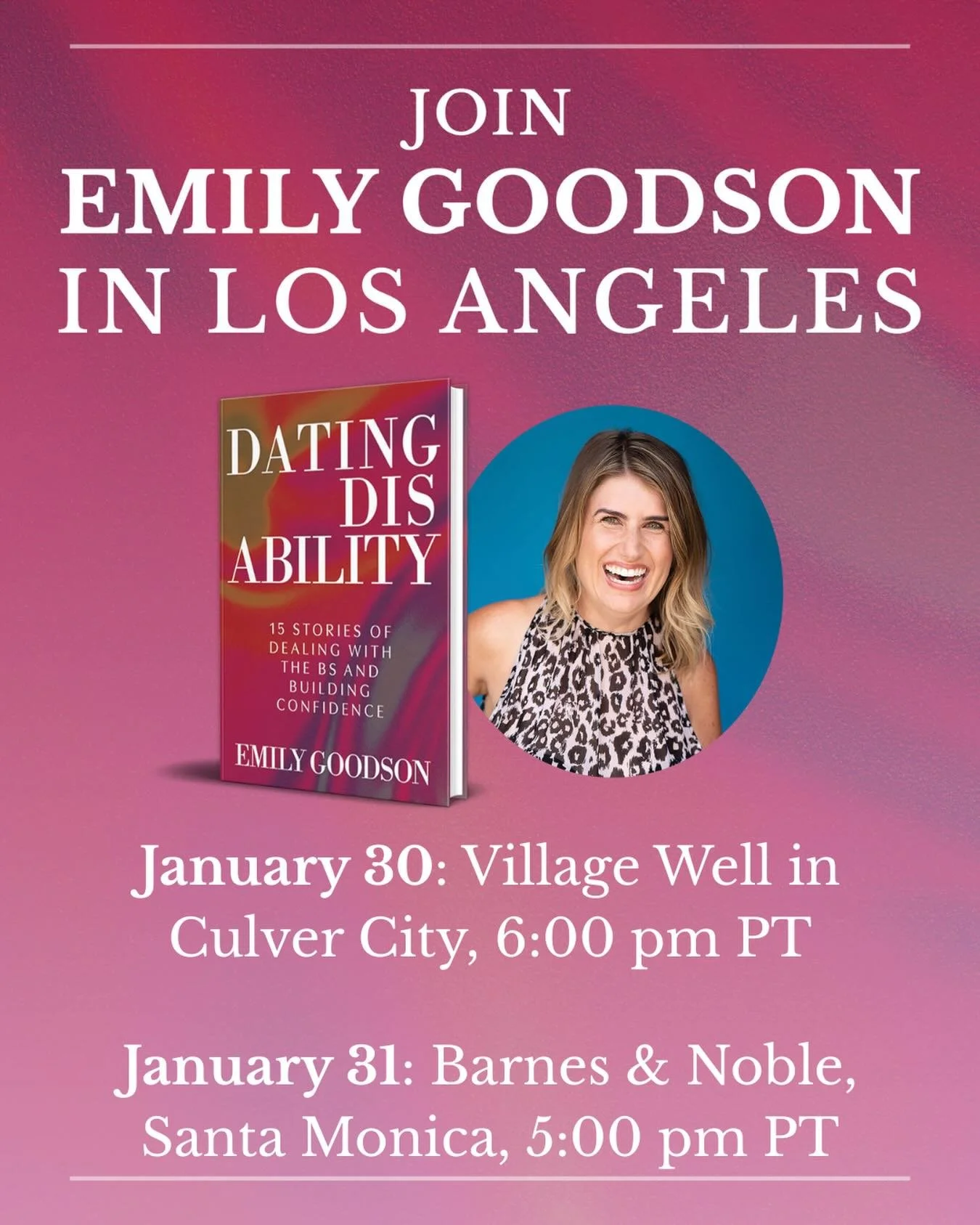 Can&rsquo;t wait to see you next week, LA! It&rsquo;s going to be so much fun!

Space is extremely limited for the Friday night event. Please RSVP at the link in my bio.