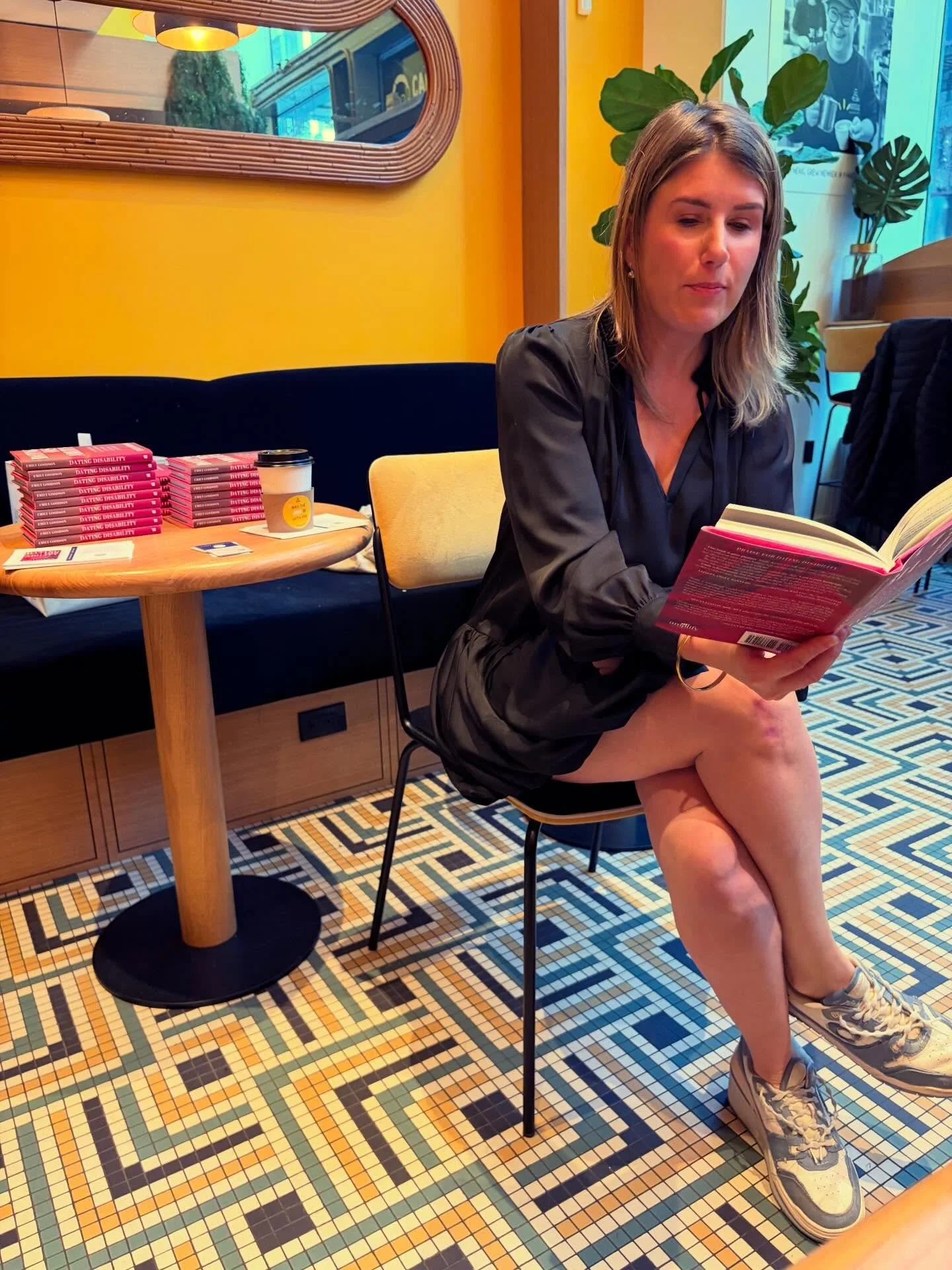 Thank you to the sweet crew who joined me at the @cafejoyeuxus + Dating Disability event today. I had never read the &ldquo;Brewery Guy&rdquo; chapter aloud to an audience. Thank you for allowing me to relive one of my favorite memories, and thank yo