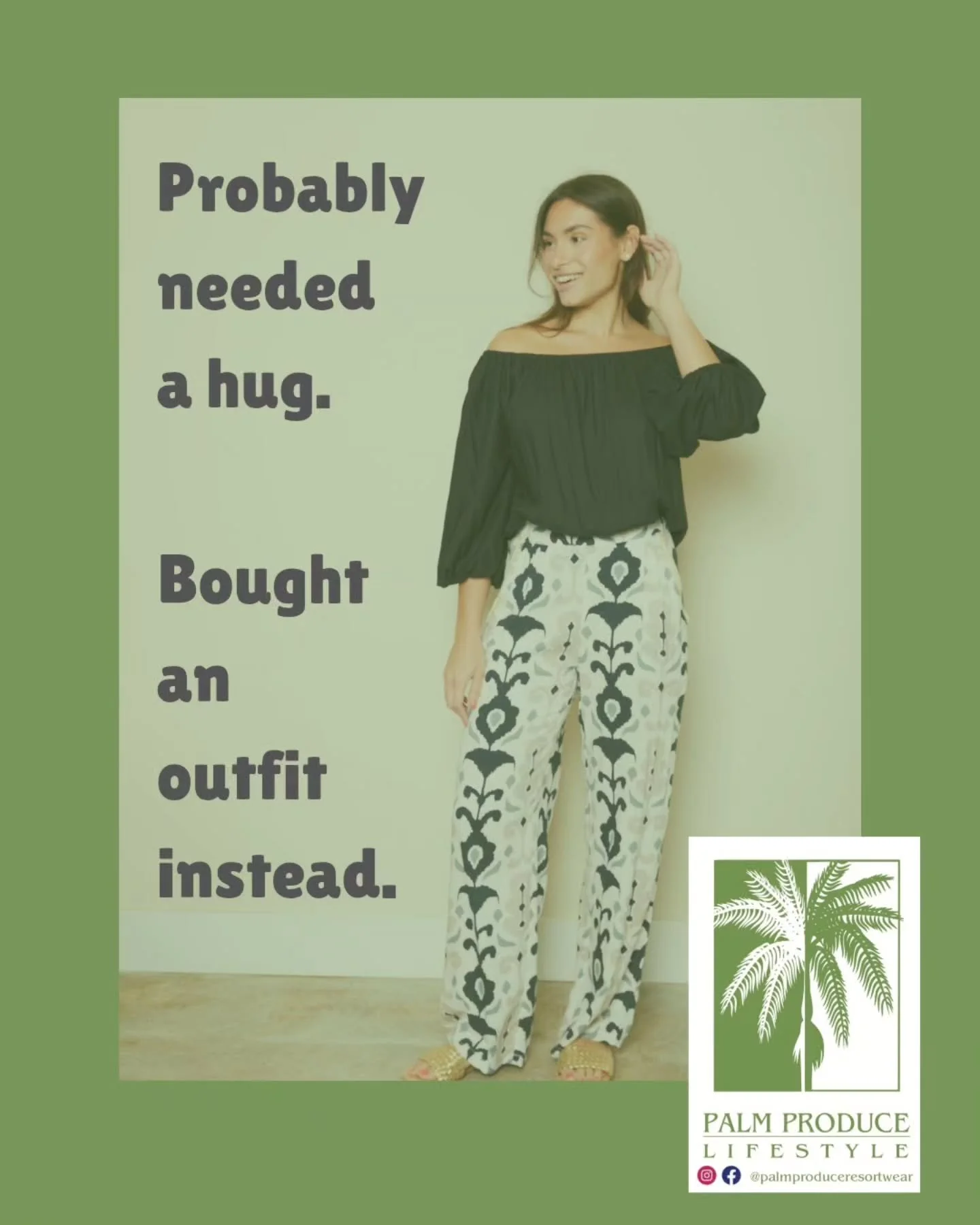 Who needs a hug 🫂 today!?!

Treating yourself to a new outfit 👗from @palmproduceresortwear is a great way to solve that issue! 

🛍 Stop in today to see what's new - because there are daily #newarrivals - bc we know there is always someone who need