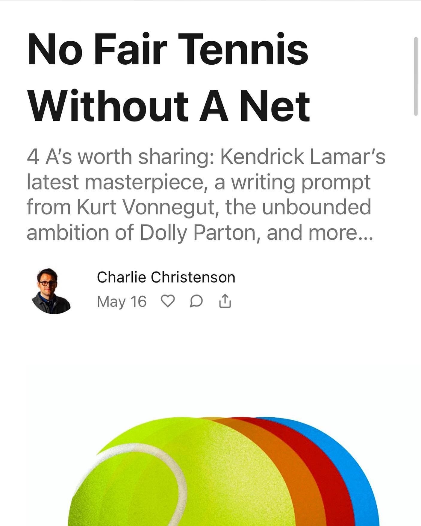 4 A&rsquo;s worth sharing this week: Kendrick Lamar&rsquo;s latest masterpiece, a writing prompt from Kurt Vonnegut, the unbounded ambition of Dolly Parton, and more&hellip;

foraymusic.substack.com