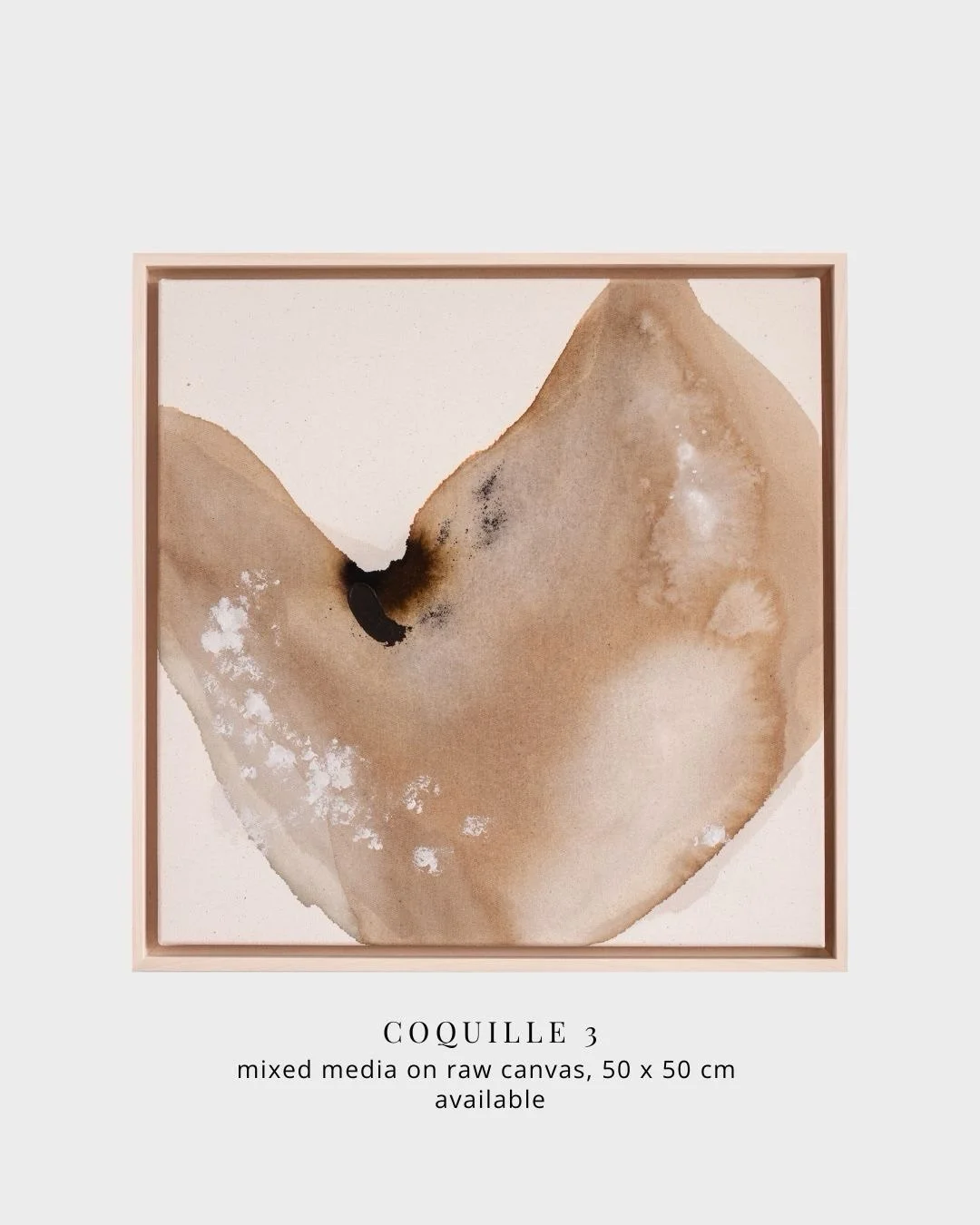 &bdquo;Coquille 3&ldquo;

I made this piece slowly, letting the material lead &mdash; allowing the shapes to form rather than deciding too much in advance. I love how raw canvas holds pigment: softly, unevenly, with a kind of quiet honesty.

For me, 