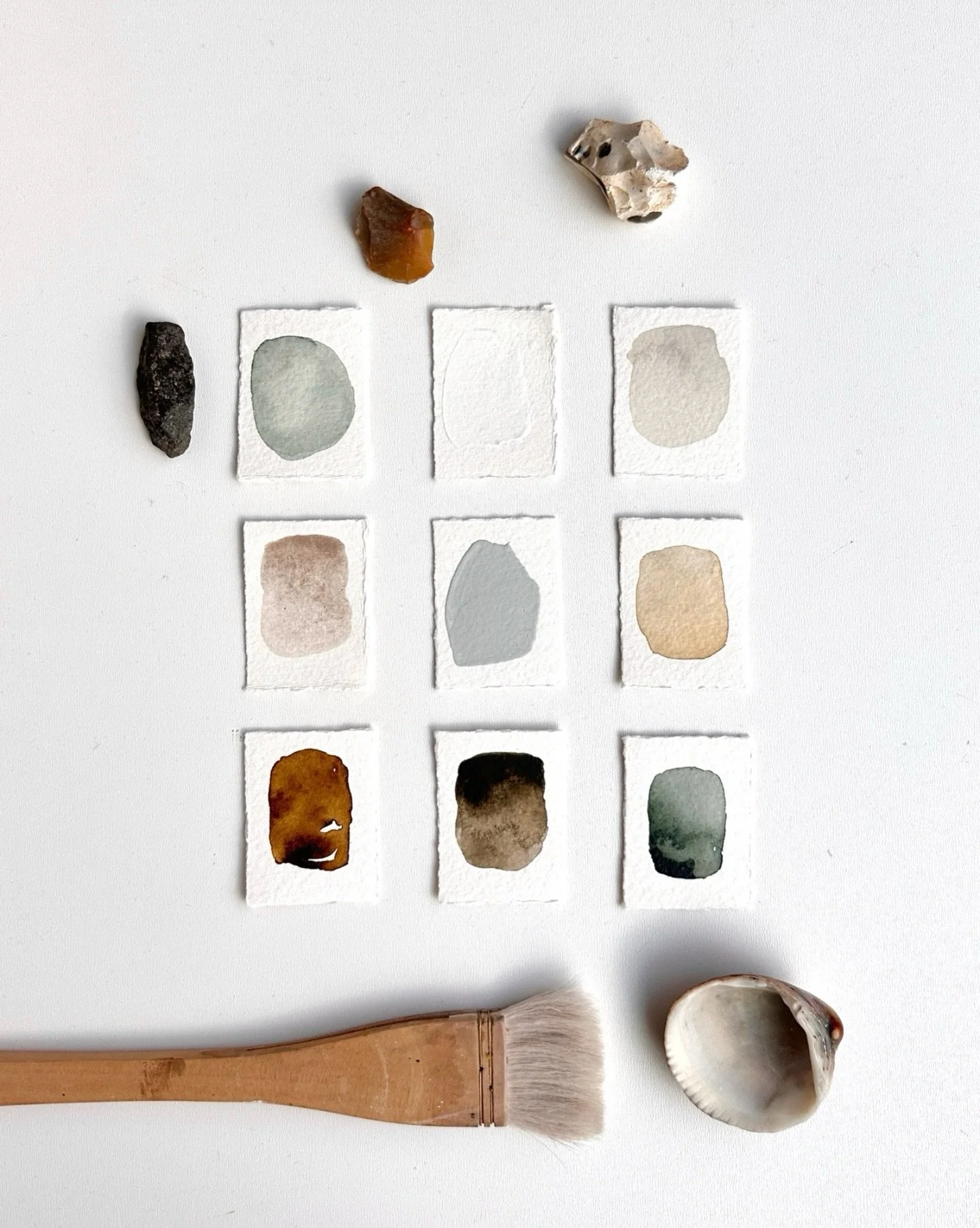 This is April &mdash; in nine soft shades 🤍

Each month in 2026, I create a colour story shaped by the season &mdash; from which studies and artworks slowly emerge.

It&rsquo;s a way of moving through the year with more attention.
Observing shifts i