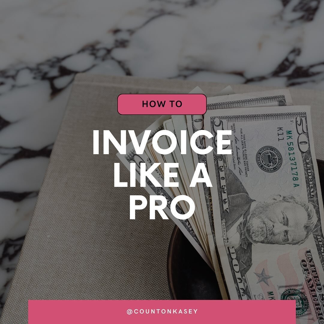 Ready to send invoices like you were born to do it?! 💸

Use these SIX tips on every invoice you send to make getting paid easy for everyone involved.

P.S. Tip #6 will save you HOURS on invoicing! ⌛