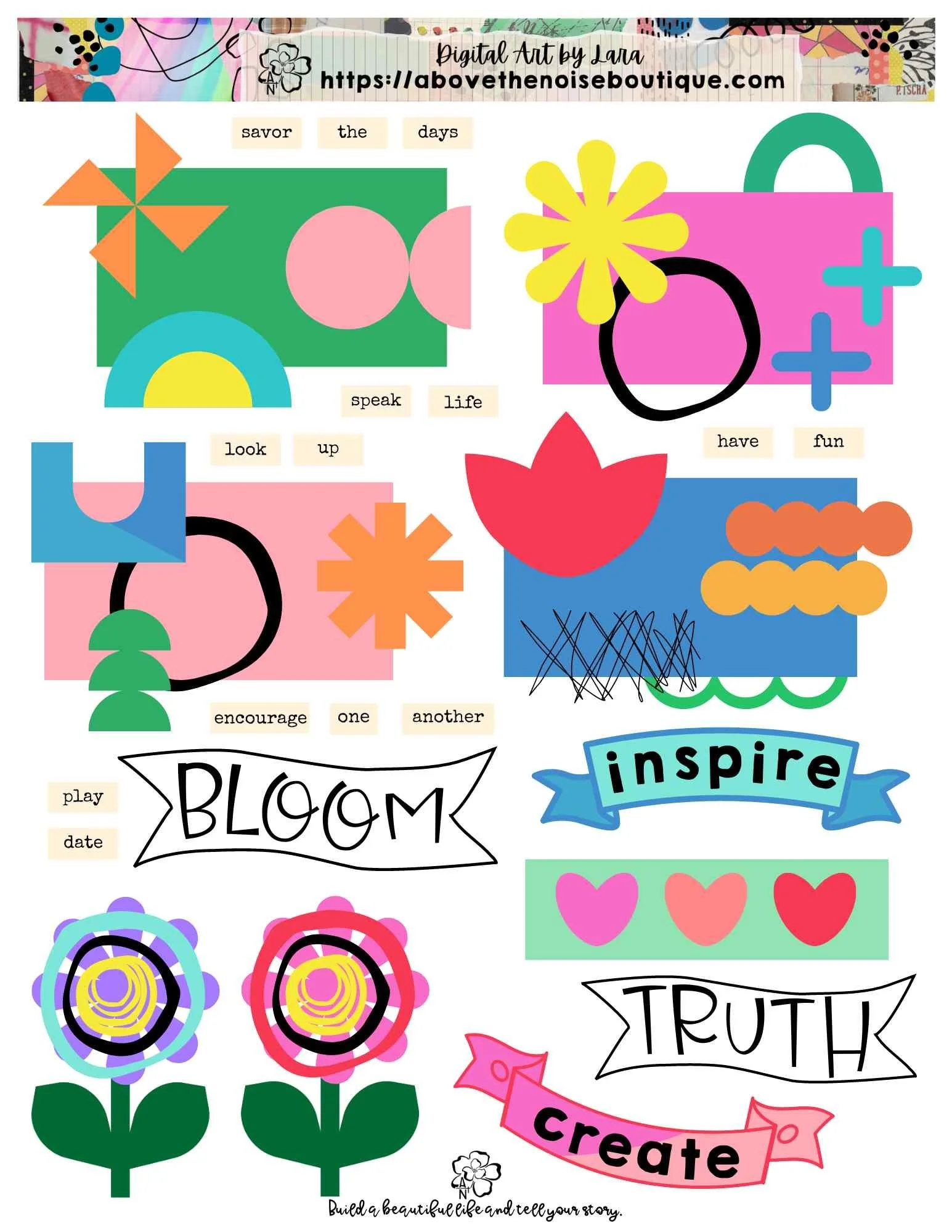 Digital File - Collage Clusters 1