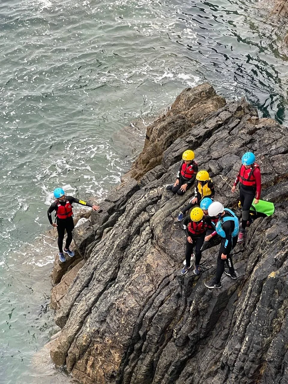 Family Coasteering at Salcombe