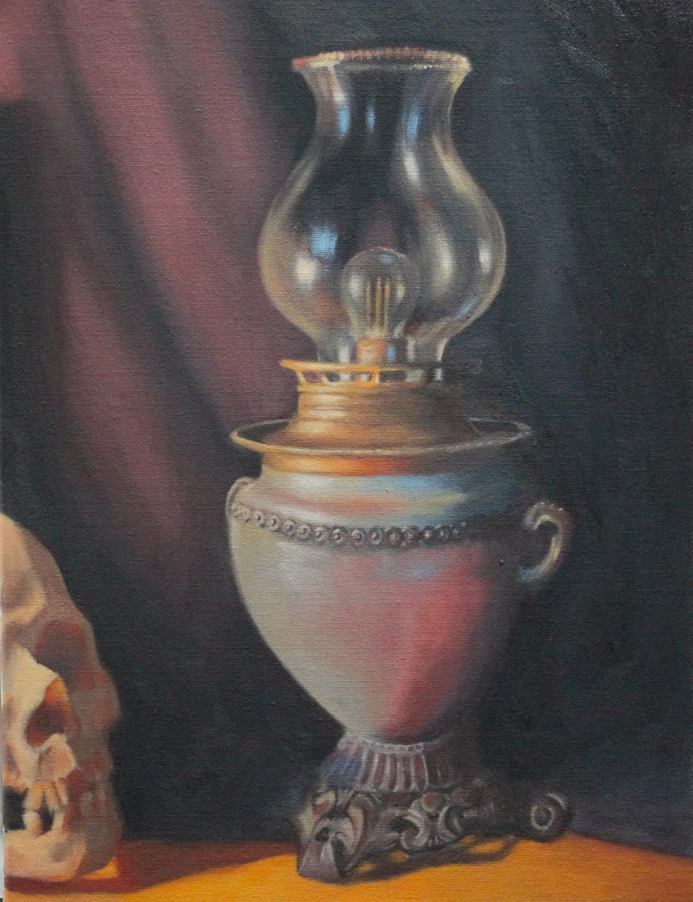 "Skull in Candlelight" - Diptych