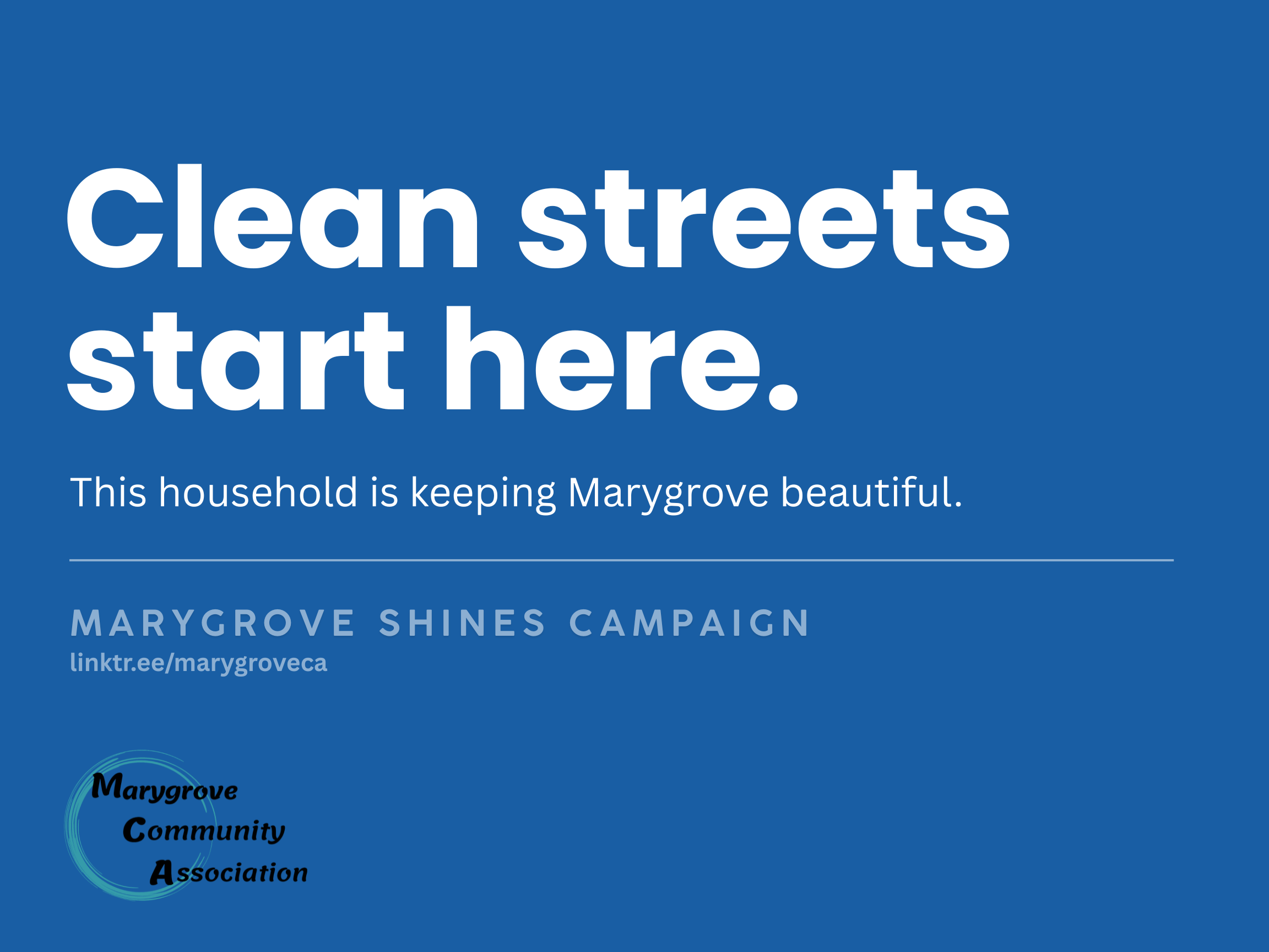 Clean Streets start here.