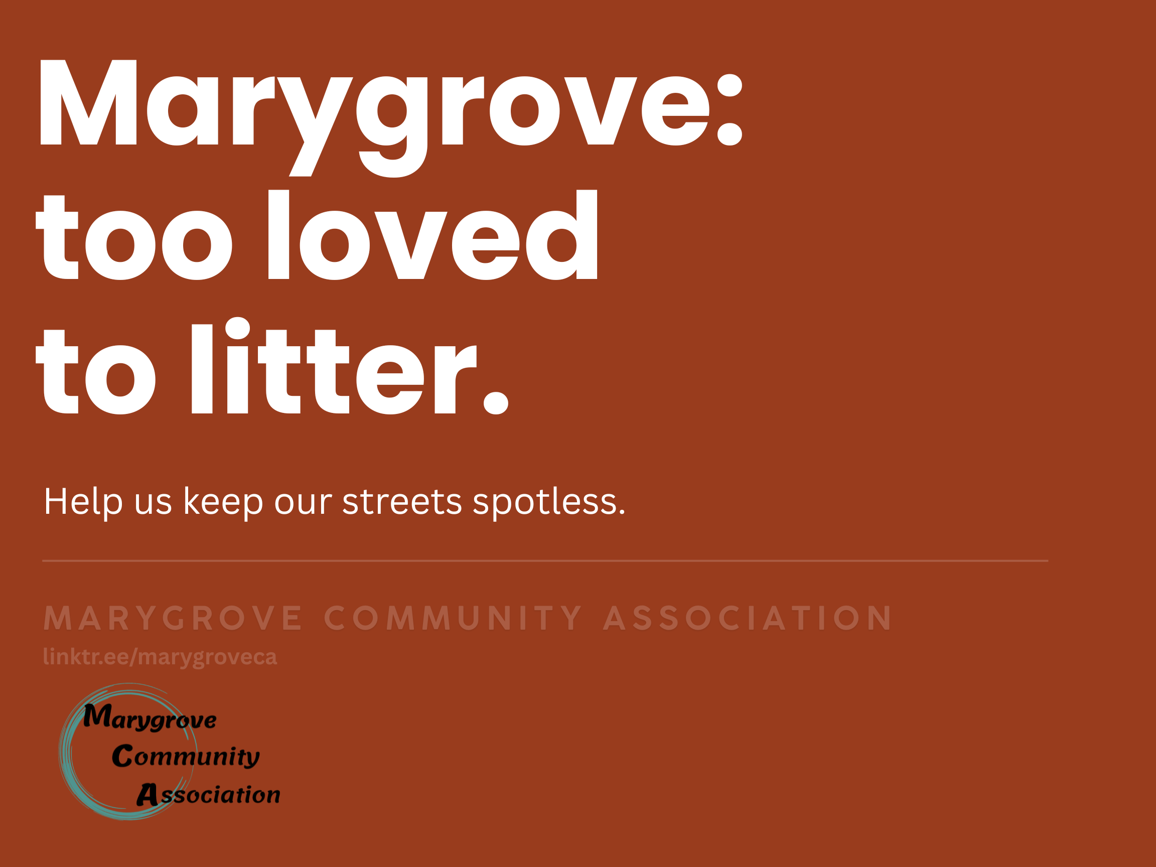 Marygrove: too loved to litter.