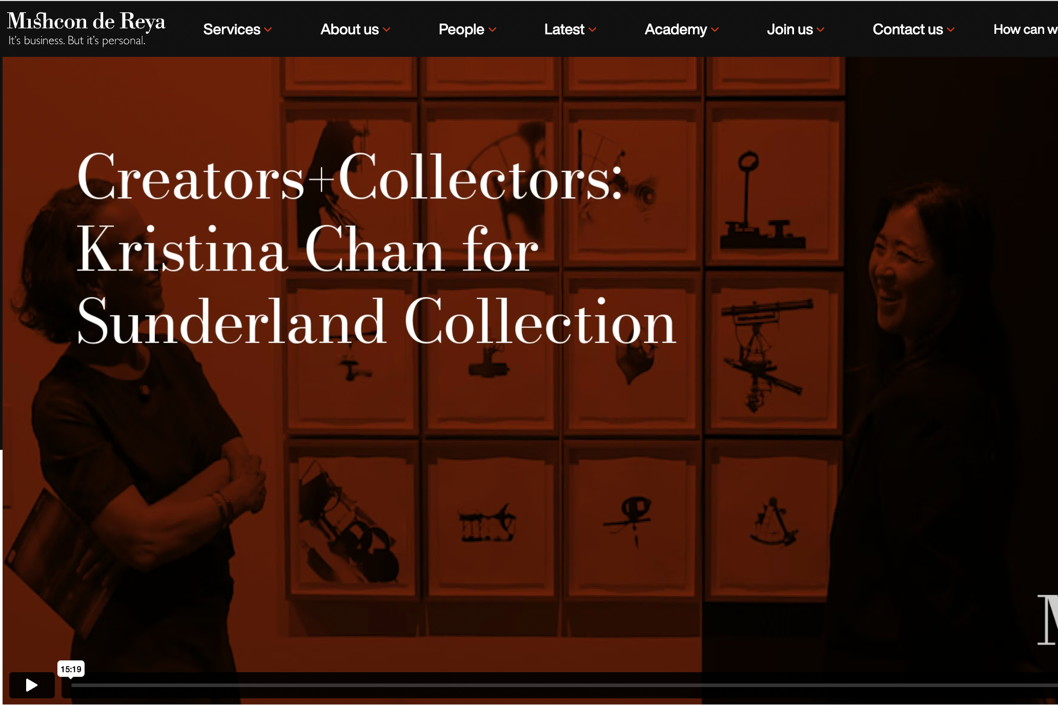 Creators + Collectors: Mishcon de Reya Interview on Habitable Climes at Canada House. Kristina Chan for the Sunderland Collection