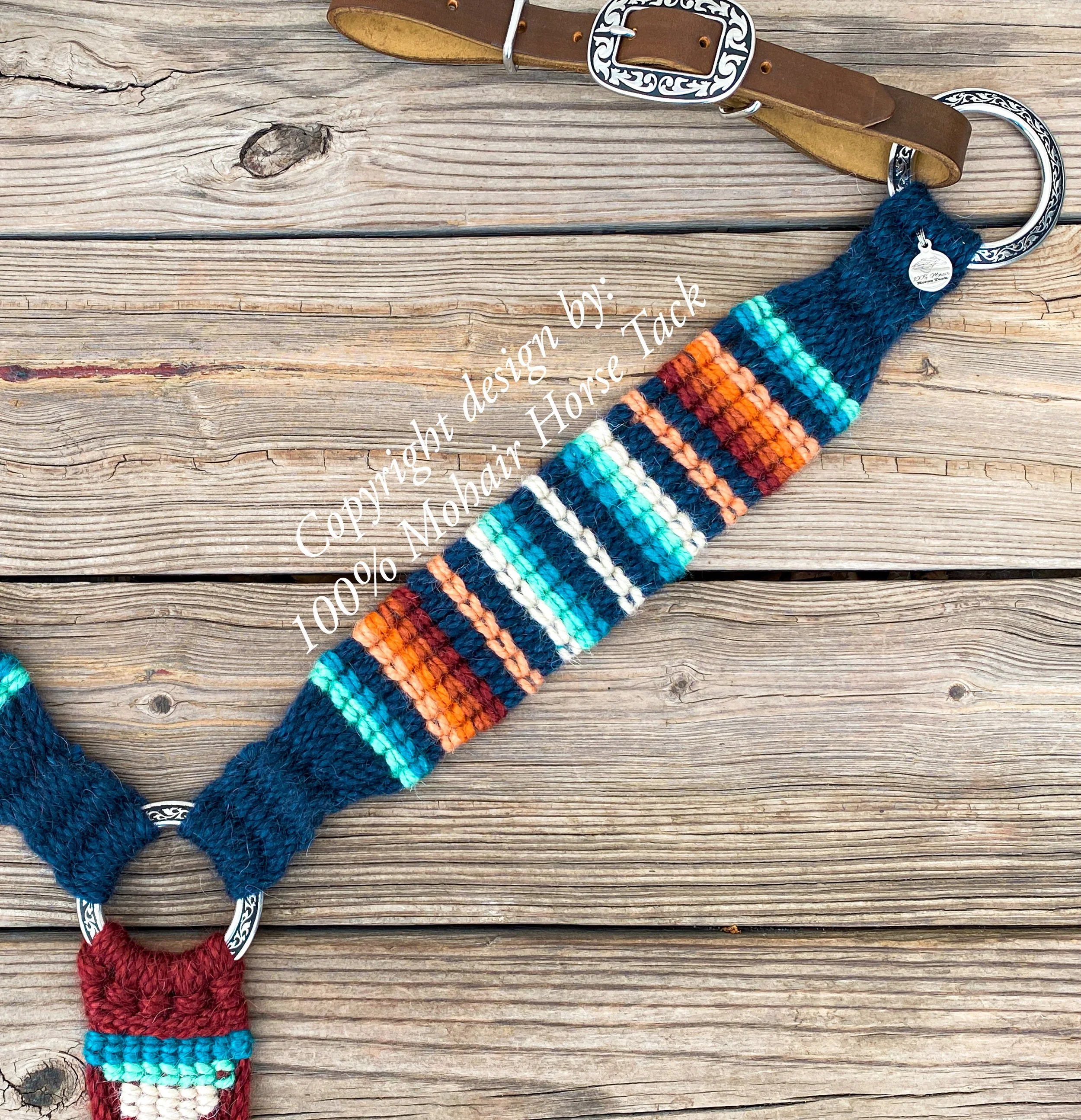Mohair Breast Collar For Horses Serape Design 100 Mohair Horse