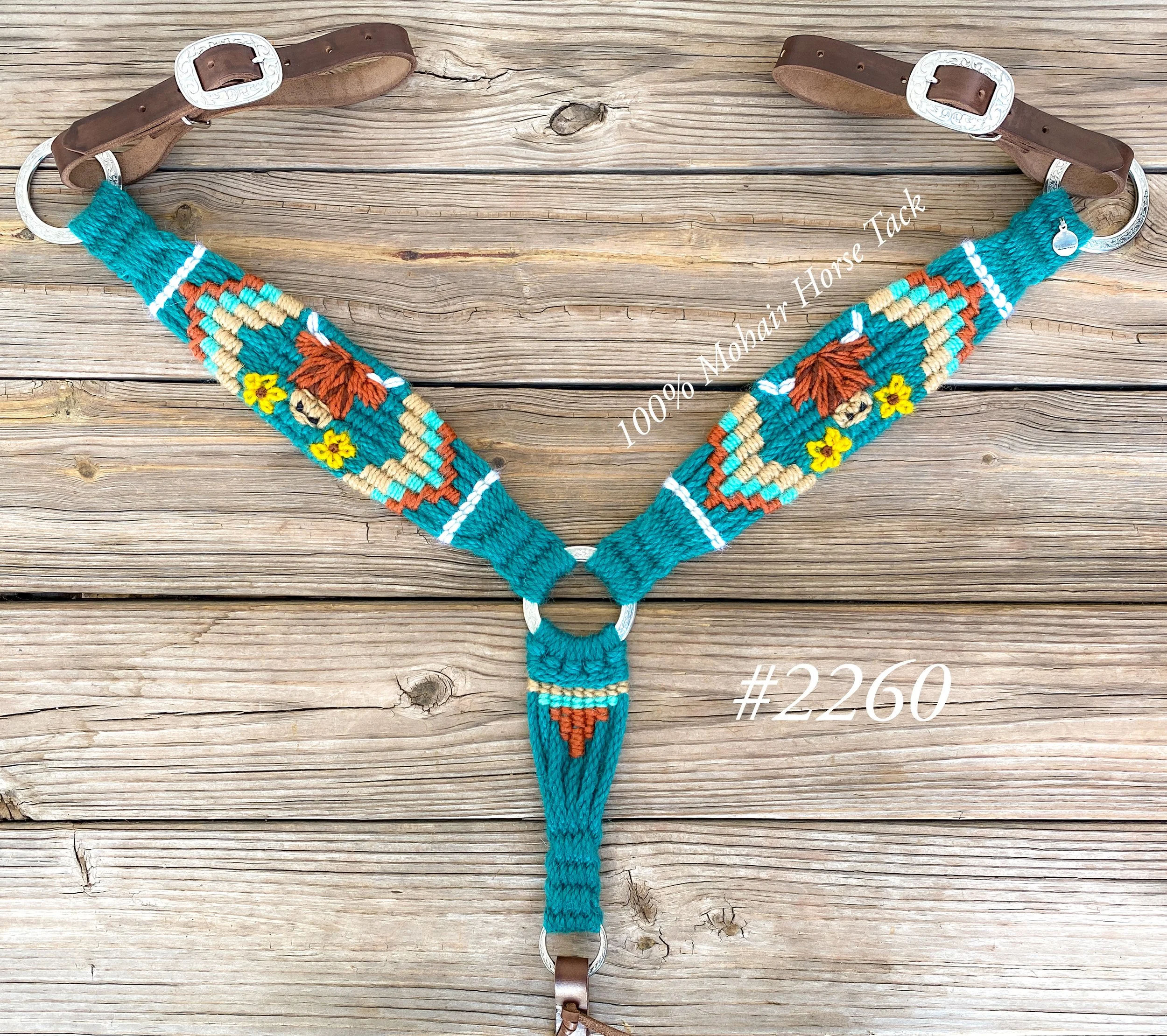 Highland Cow Mohair Breast Collar Horse Tack Sets 100 Mohair Horse Tack Mohair Tack Sets