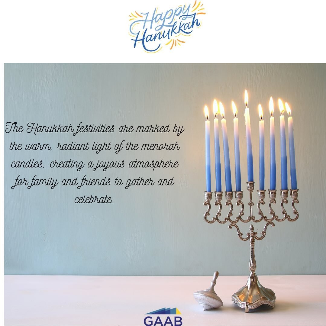 From Gaab we hope you a wonderful Hanukkah!